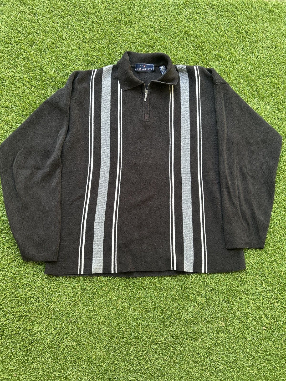 John Ashford Vintage John Ashford 1/4 Zip Knit Sweater Polo Size XL Size US XL / EU 56 / 4 - 1 Thumbnail