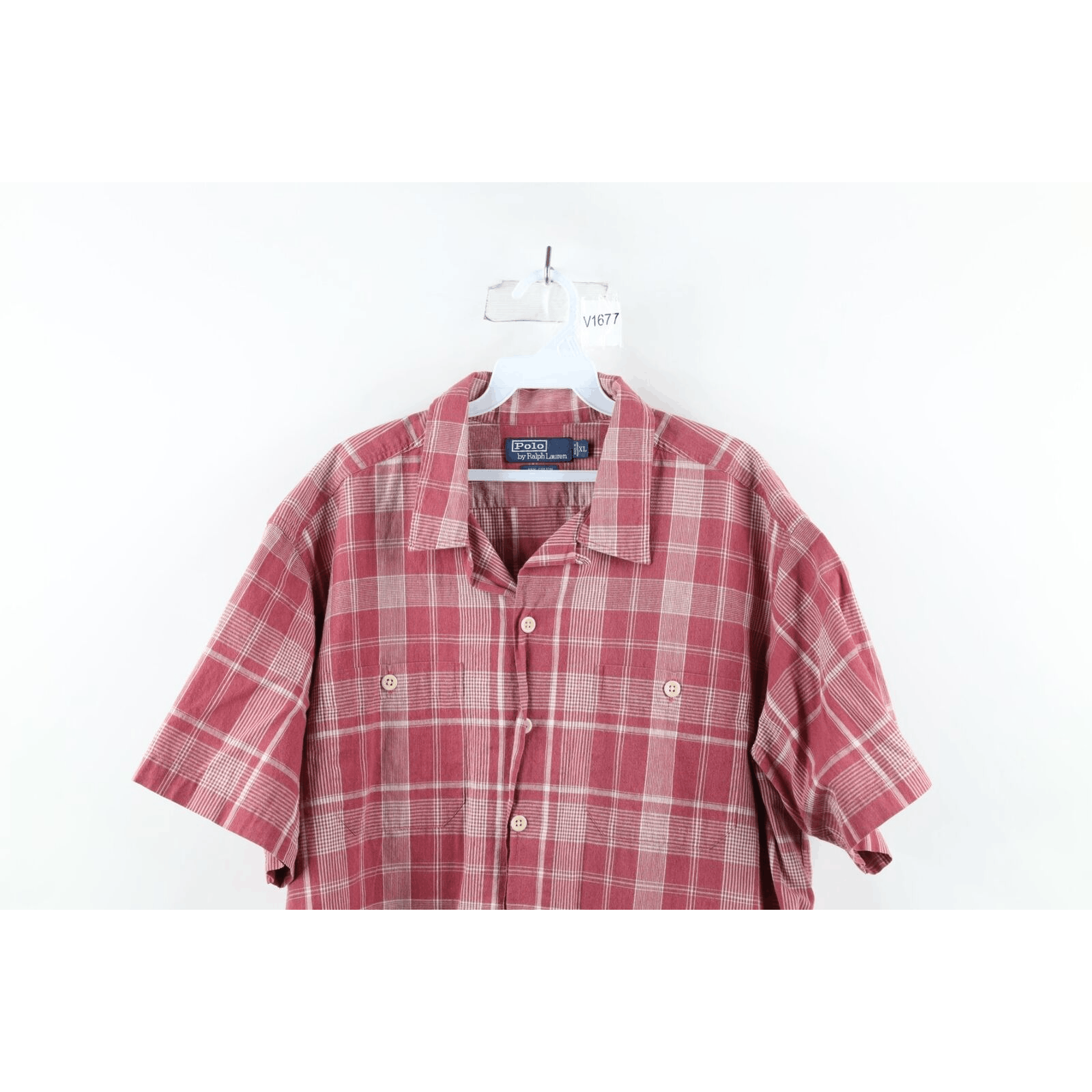 Ralph Lauren × Vintage Vintage 90s Ralph Lauren Looped Collar Camp Button Shirt Size US XL / EU 56 / 4 - 2 Thumbnail