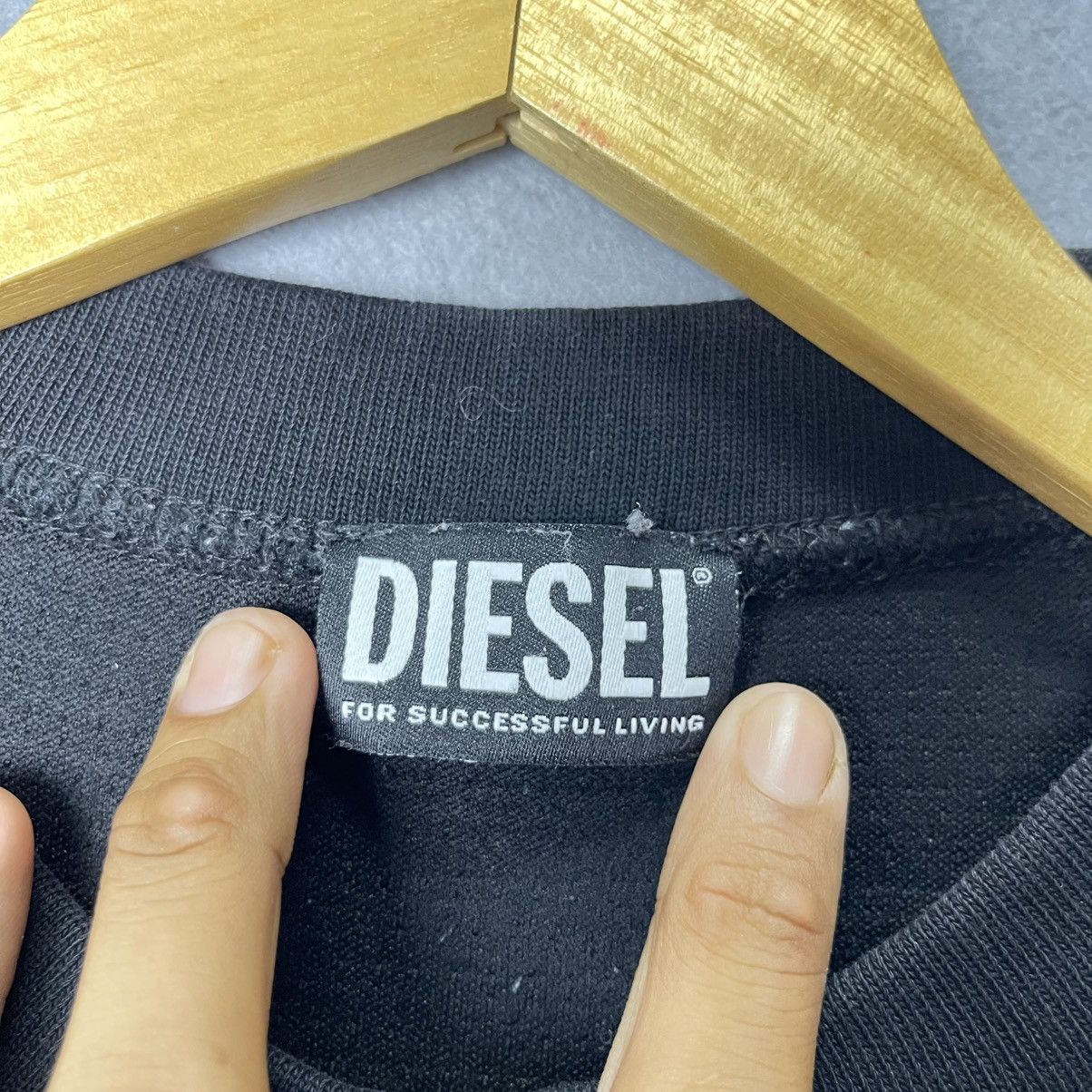 Diesel Diesel Textured Crewneck Sweatshirt “Only The Brave” Black Size US M / EU 48-50 / 2 - 7 Thumbnail