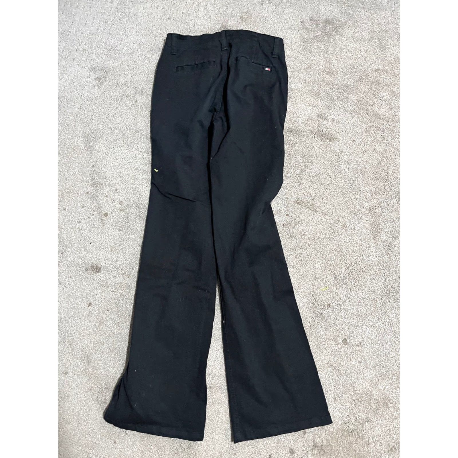 Vintage Tommy Jeans Women's Jeans Size 1 Stretch 31 Inseam Black Straight Leg Juniors 31in(Inseam) (Adult Women) Size 25" / US 0 / IT 36 - 3 Thumbnail