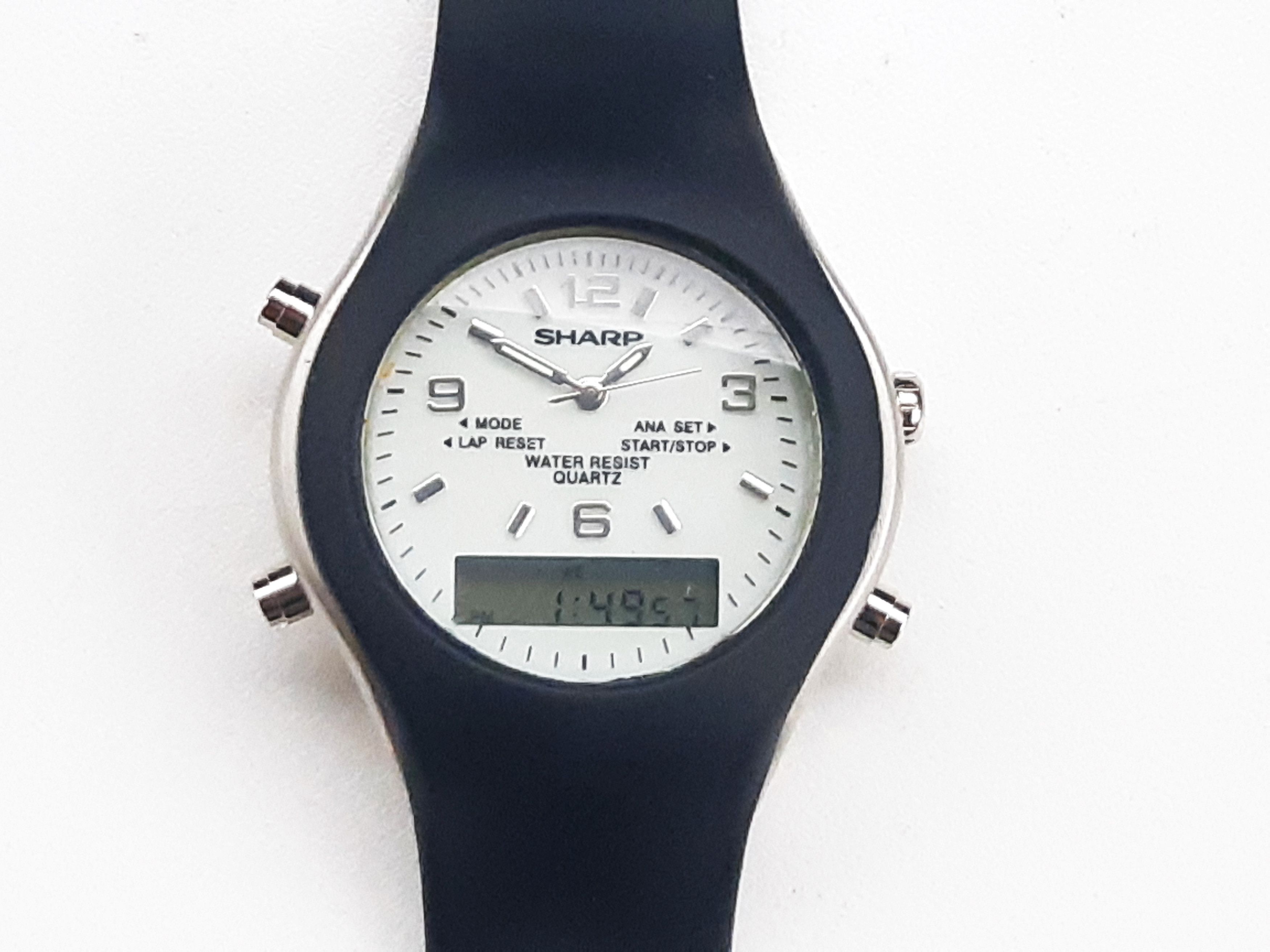 Other Vintage 90s SHARP Quartz Ana-Digi watch NOS Size ONE SIZE - 1 Thumbnail