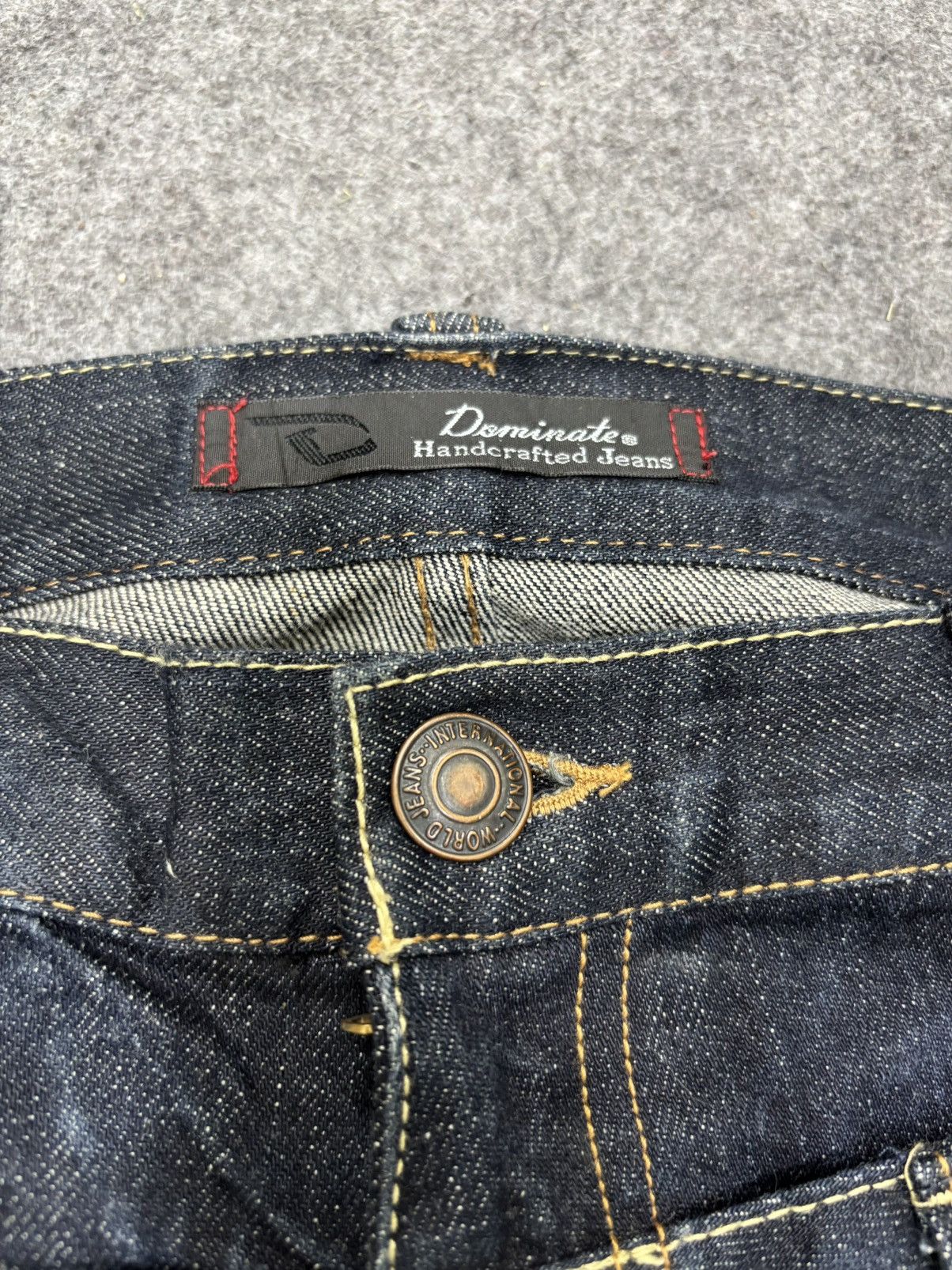 Japanese Brand 💥Double Waist+Twisted Leg💥Dominate Zipper Denim F646 Size US 33 - 8 Thumbnail