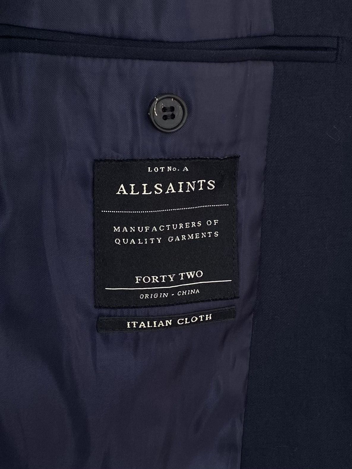 Allsaints AllSaints Buttons Up Long Sleeve Blazer Jacket Men’s Size 42 Size 42R - 5 Thumbnail