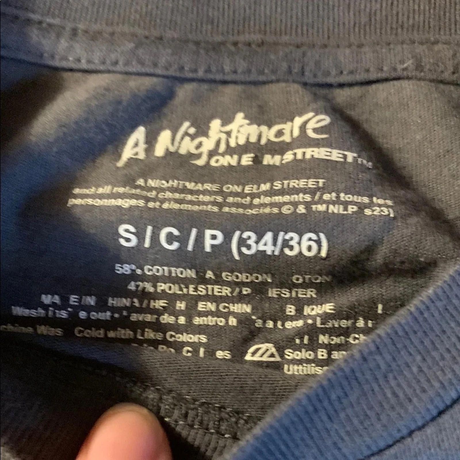 Designer 🖤A Nightmare on Elm Street Graphic T-Shirt - Grey Size US S / EU 44-46 / 1 - 2 Thumbnail