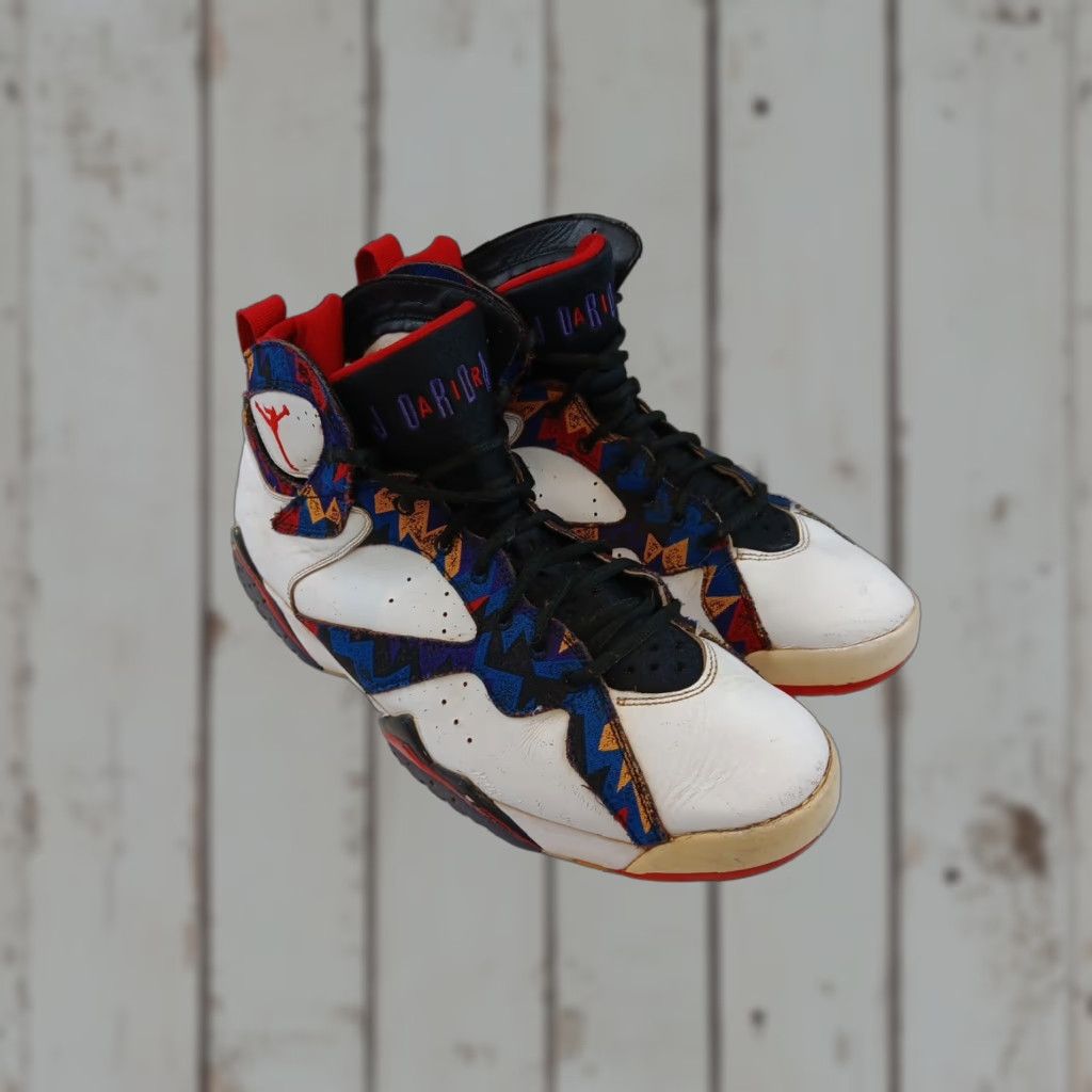 Nike Nike Air Jordan 7 Retro Sneaker Men 12 Multicolor Retro Nothing But Net OG VII Sweater 304775-142 Size US L / EU 52-54 / 3 - 1 Thumbnail