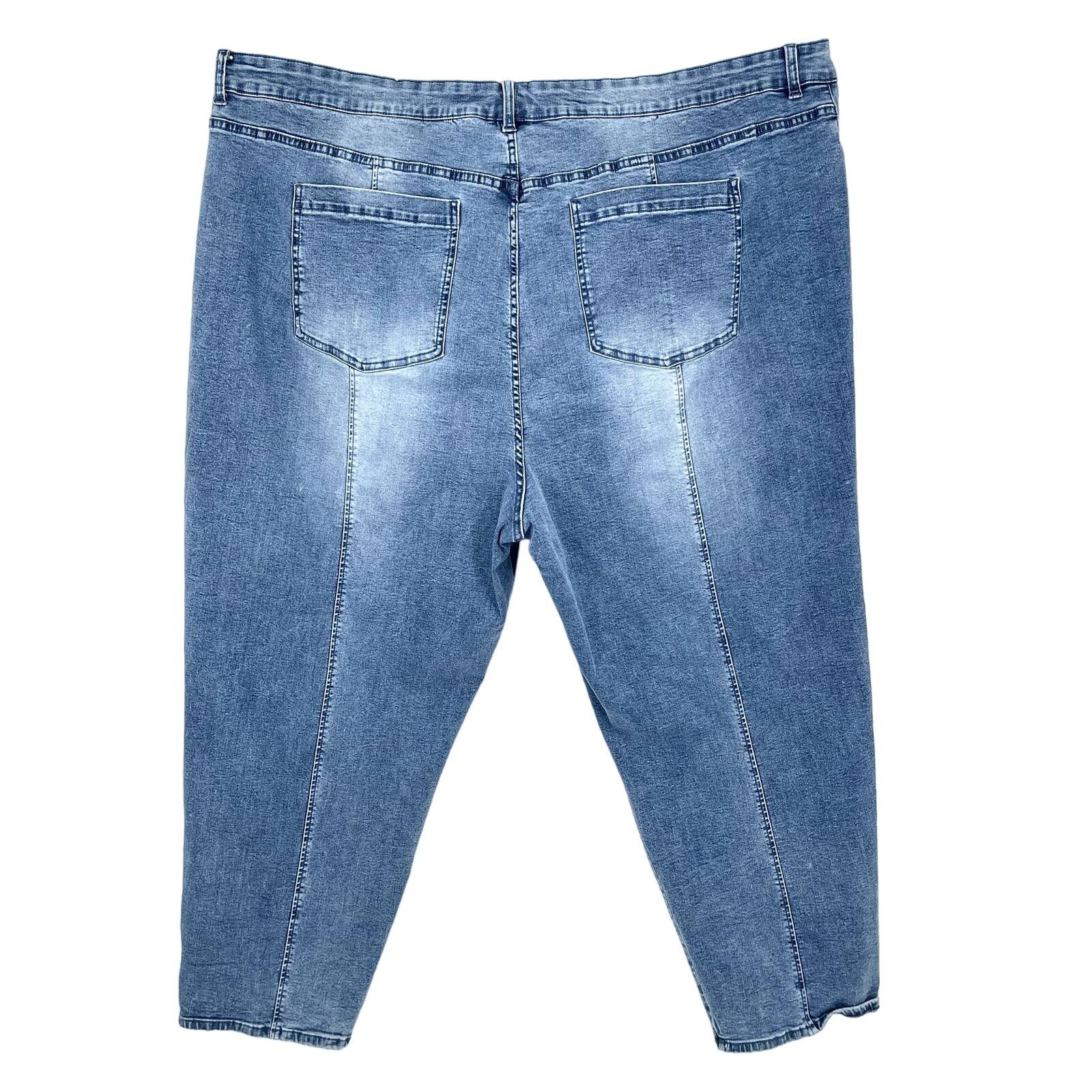 Other Universal Standard Faded Blue Medium MidRise Skinny Jeans 32 Size 32" / US 10 / IT 46 - 6 Thumbnail