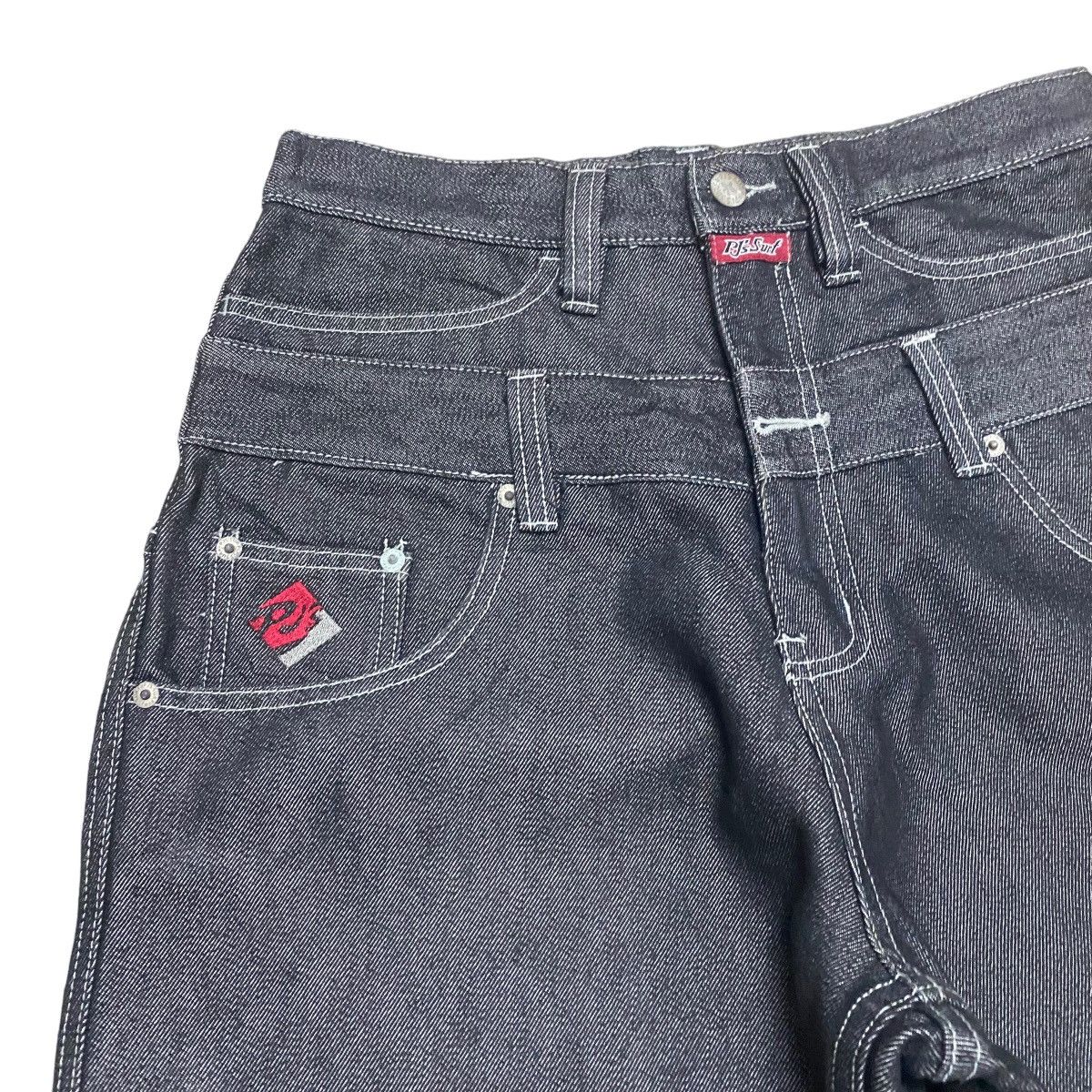 JNCO Vintage PJ Surf Denim Double Waist Baggy Pants Size US 29 - 5 Thumbnail