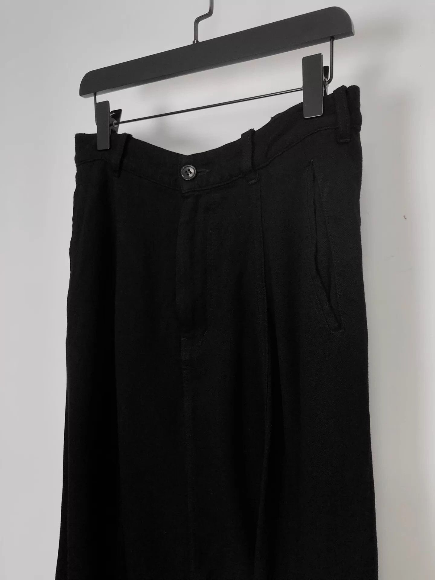 Comme des Garcons CDG 08SS Black Rayon Dropped Crotch Pants High Drape Size US 32 / EU 48 - 3 Thumbnail