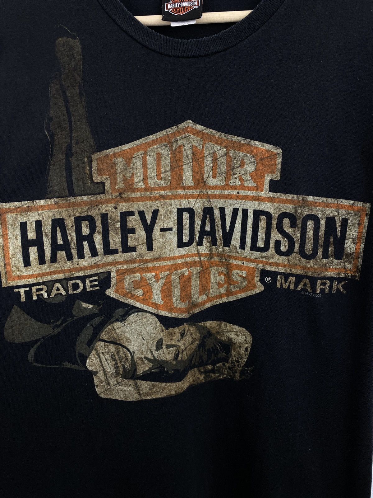 Harley Davidson 🇺🇸 Vintage Harley Davidson Sexy Girl T-Shirt Rare Retro Hype Size US XL / EU 56 / 4 - 4 Thumbnail