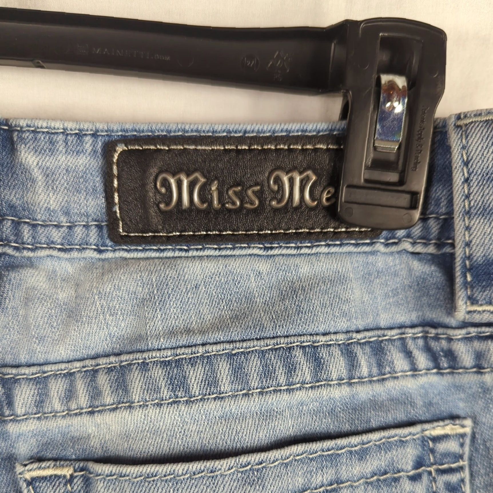 Miss Me VINTAGE Miss Me Womens Jeans Cuffed Skinny Size 27 Distressed Patchwork Denim Boots? No, exclude boots. Size 27" / US 4 / IT 40 - 7 Thumbnail
