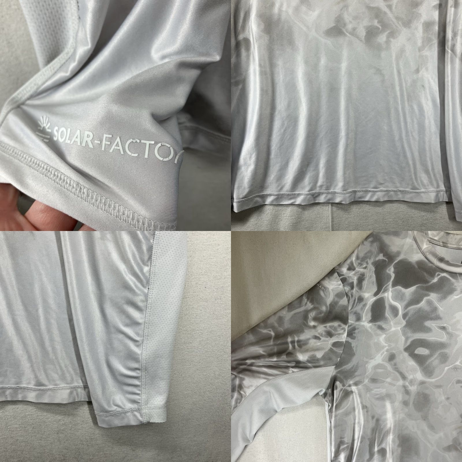 Habitat Habitat Fishing Gray Camouflage Solar Factor Long Sleeve Mens XL T-Shirt Size US XL / EU 56 / 4 - 8 Thumbnail