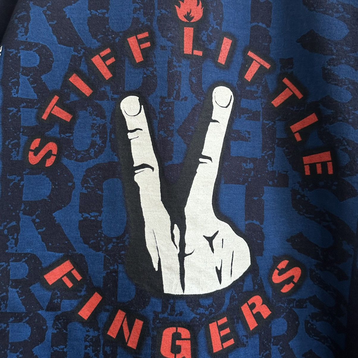 Band Tees Vintage Stiff Little Fingers SLF Band Tour Tee Size US L / EU 52-54 / 3 - 4 Thumbnail
