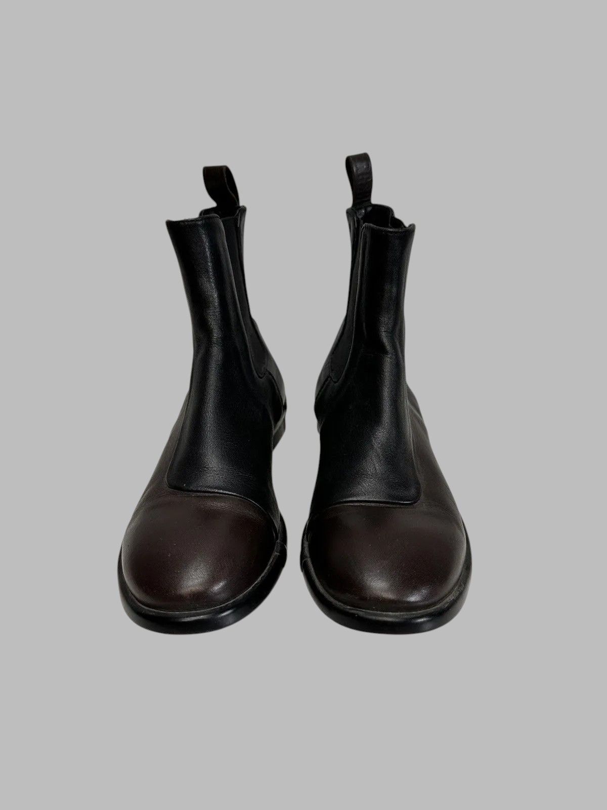 Dirk Bikkembergs Bikkembergs Brown Leather Moto Boots Y2K Futuristic Style Size US 6 / IT 36 - 7 Thumbnail