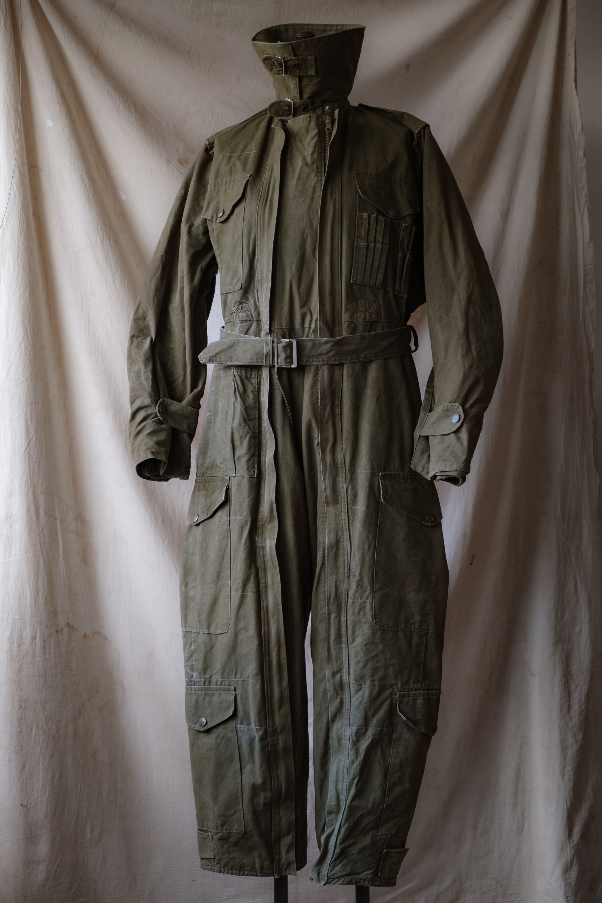 Vintage Vintage 1950s Belgian army tank suit coveralls Size US 32 / EU 48 - 1 Thumbnail