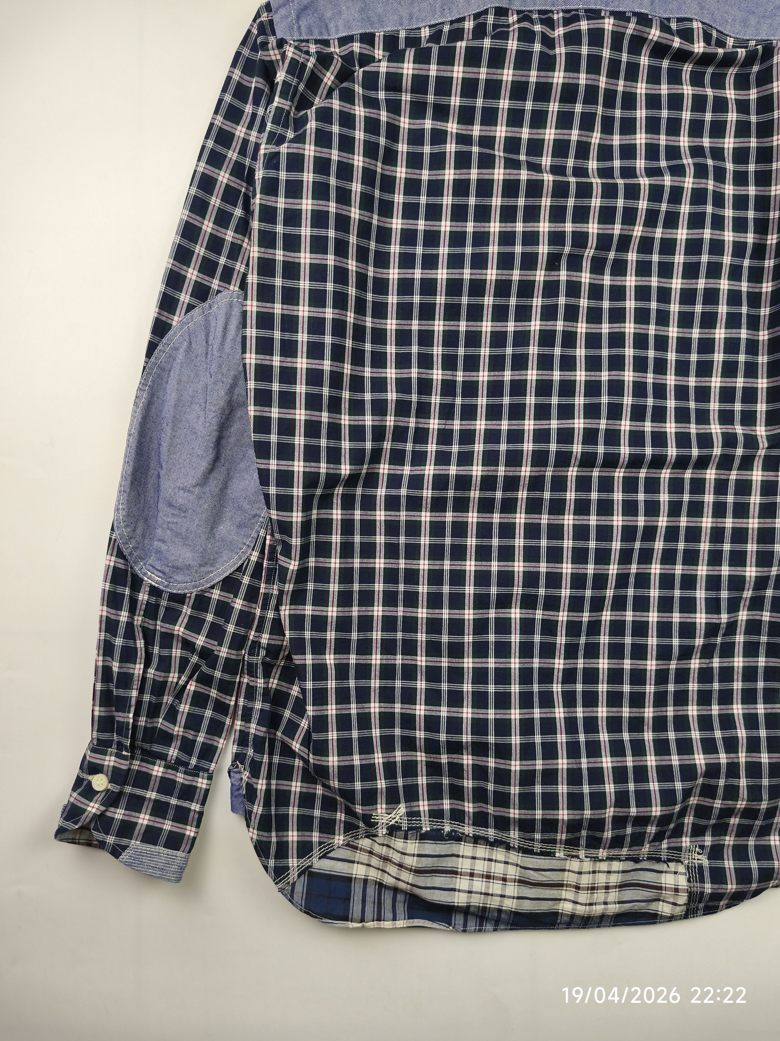 Junya Watanabe Junya watanabe x cdg patchwork shirt Size US M / EU 48-50 / 2 - 10 Thumbnail