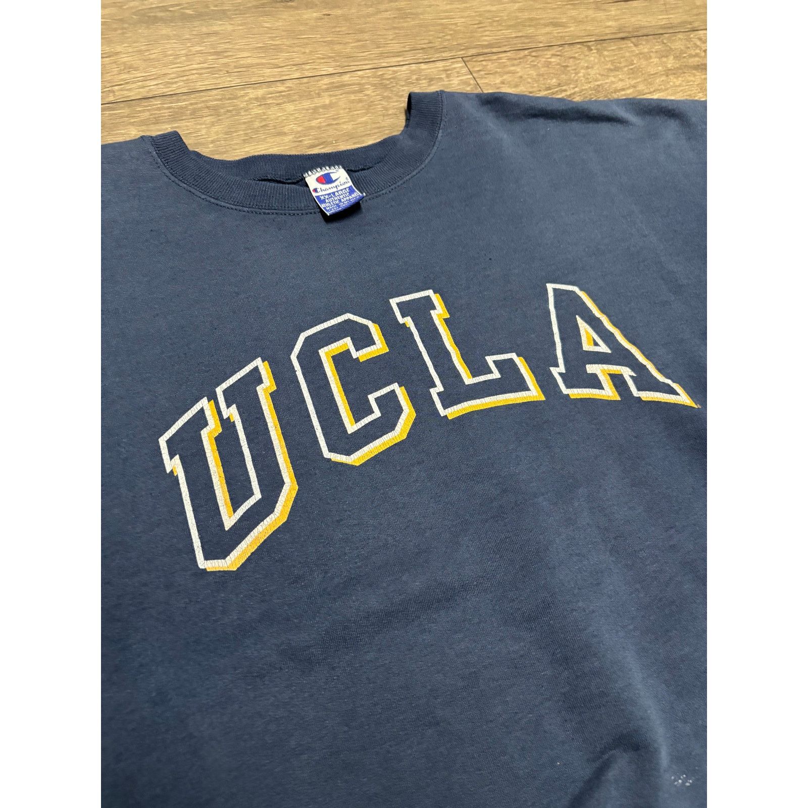 Champion × Vintage Vintage UCLA Champions Sweatshirt Sz XXL Blue 90s Size US XXL / EU 58 / 5 - 2 Thumbnail