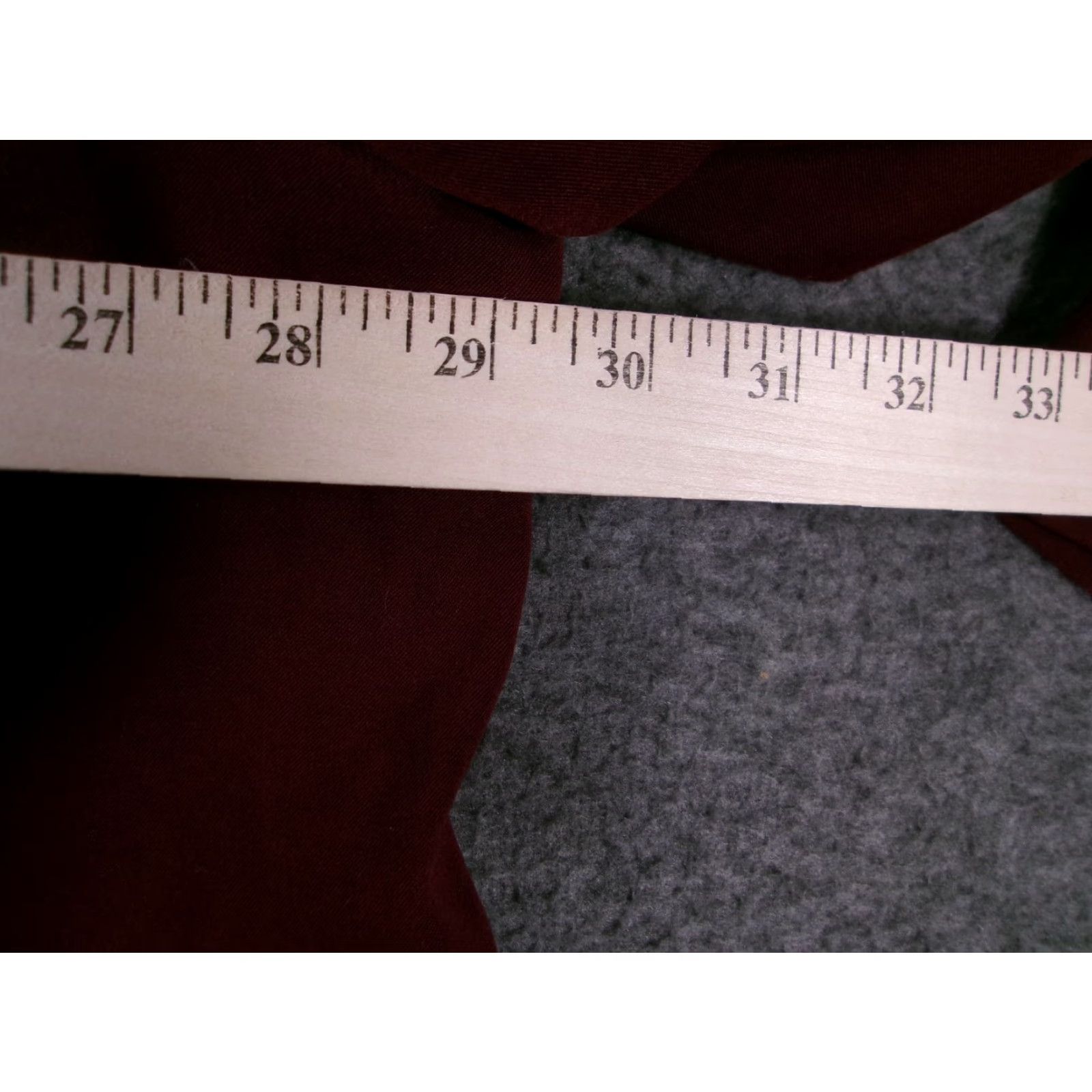 Vintage VINTAGE Fashion Bug Blazer Womens 30/32W Burgundy Button Front Lined Jacket Casual Work Size 4XL / US 24-26 - 3 Thumbnail