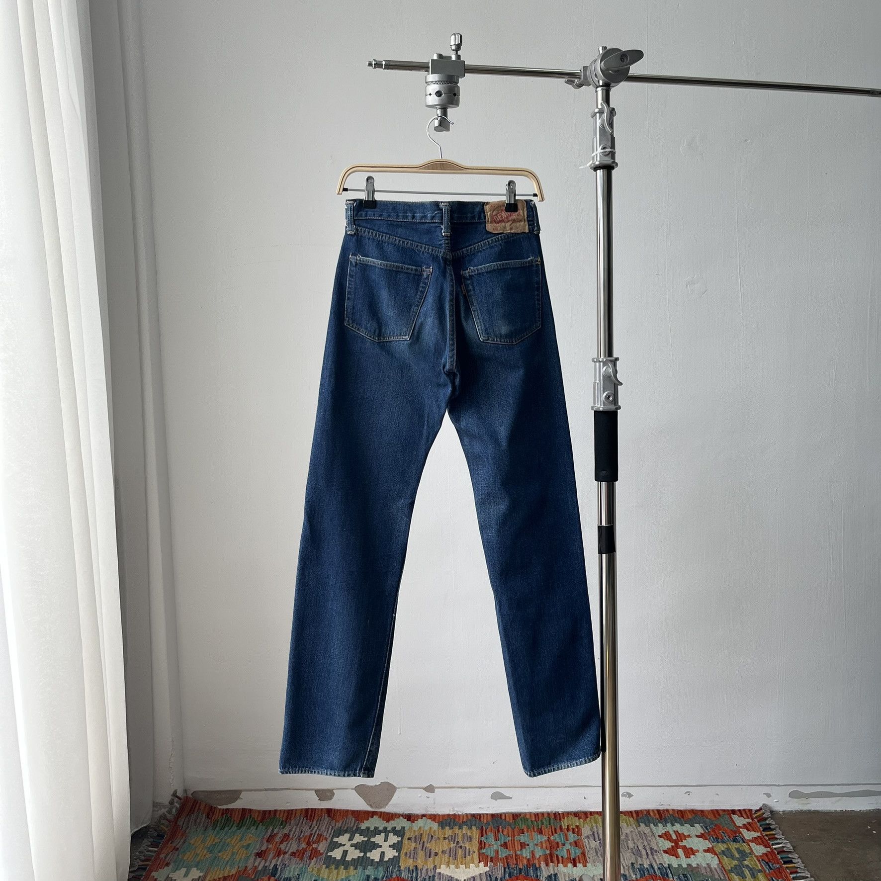 Denime Size 27x32.5 Vintage 90s Denime Big E Redline Jeans S1520 Size US 27 - 8 Thumbnail