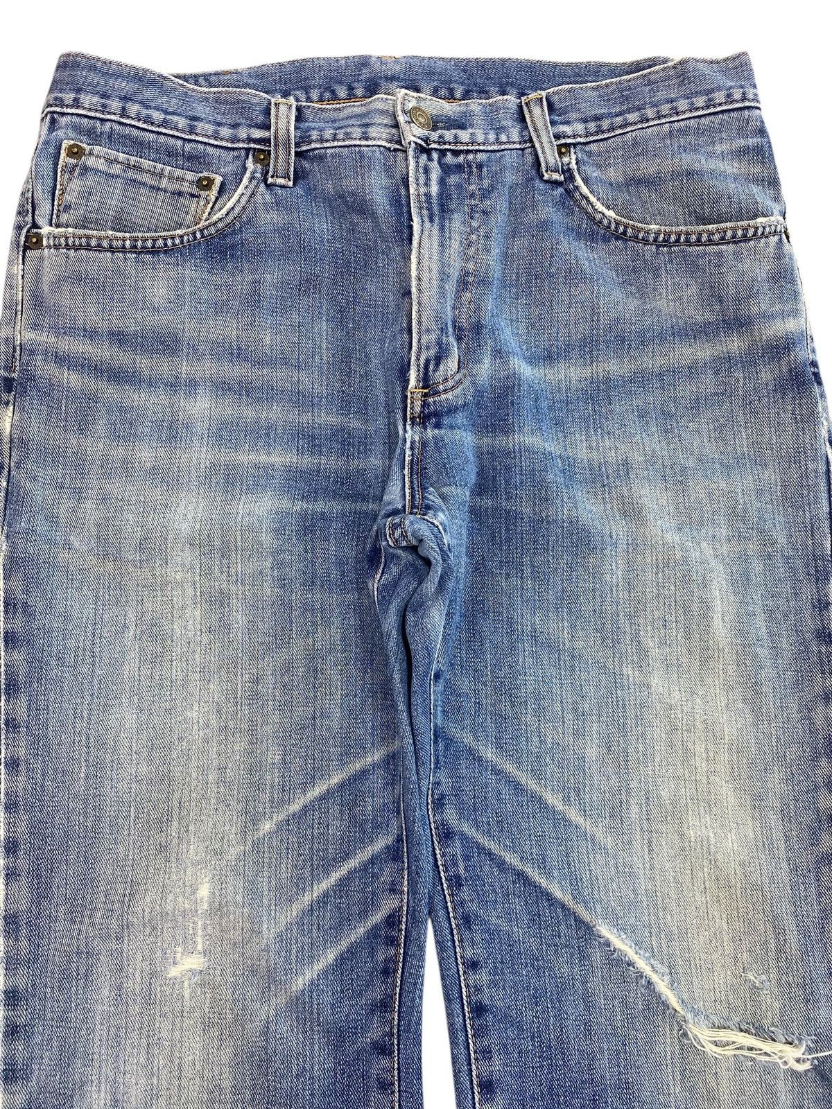 Edwin Edwin Light Wash Whiskered Style Straight Leg Jeans Size US 34 / EU 50 - 2 Thumbnail