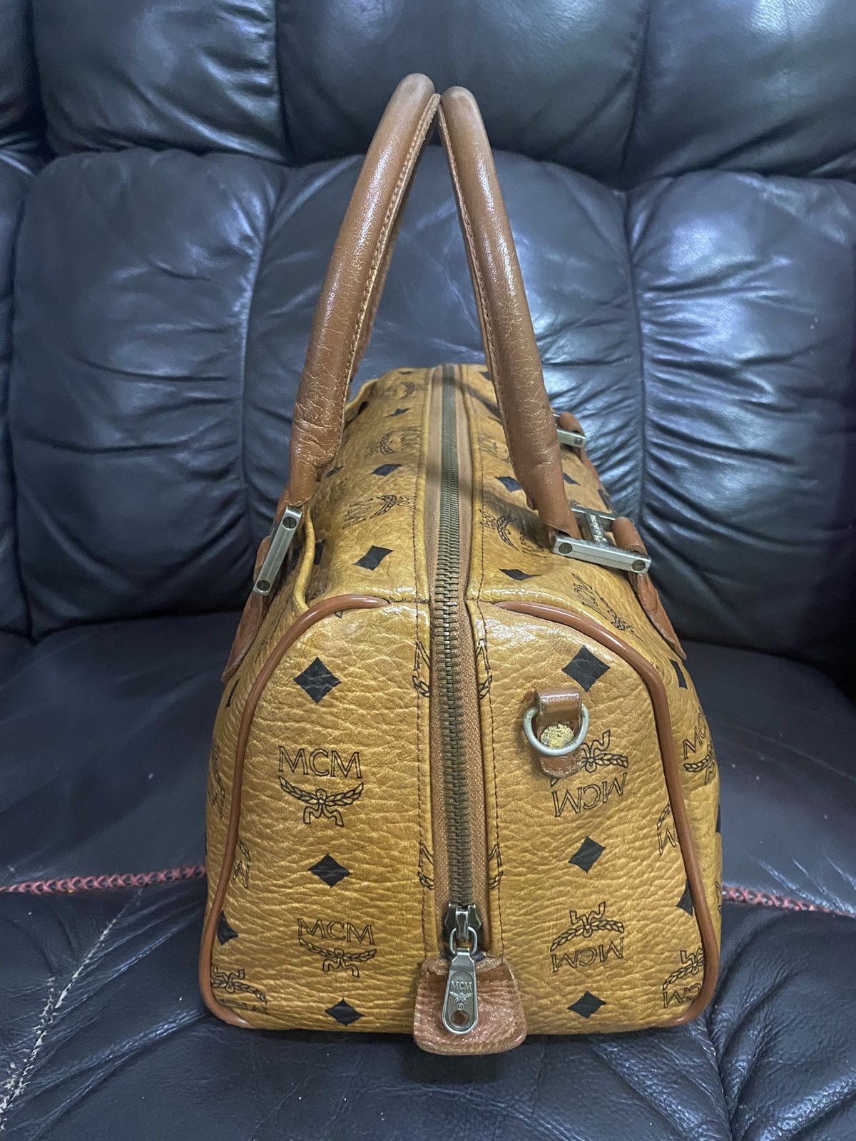 MCM Authentic Vintage MCM Monogram Speedy 30 Hand Bag Size ONE SIZE - 9 Thumbnail