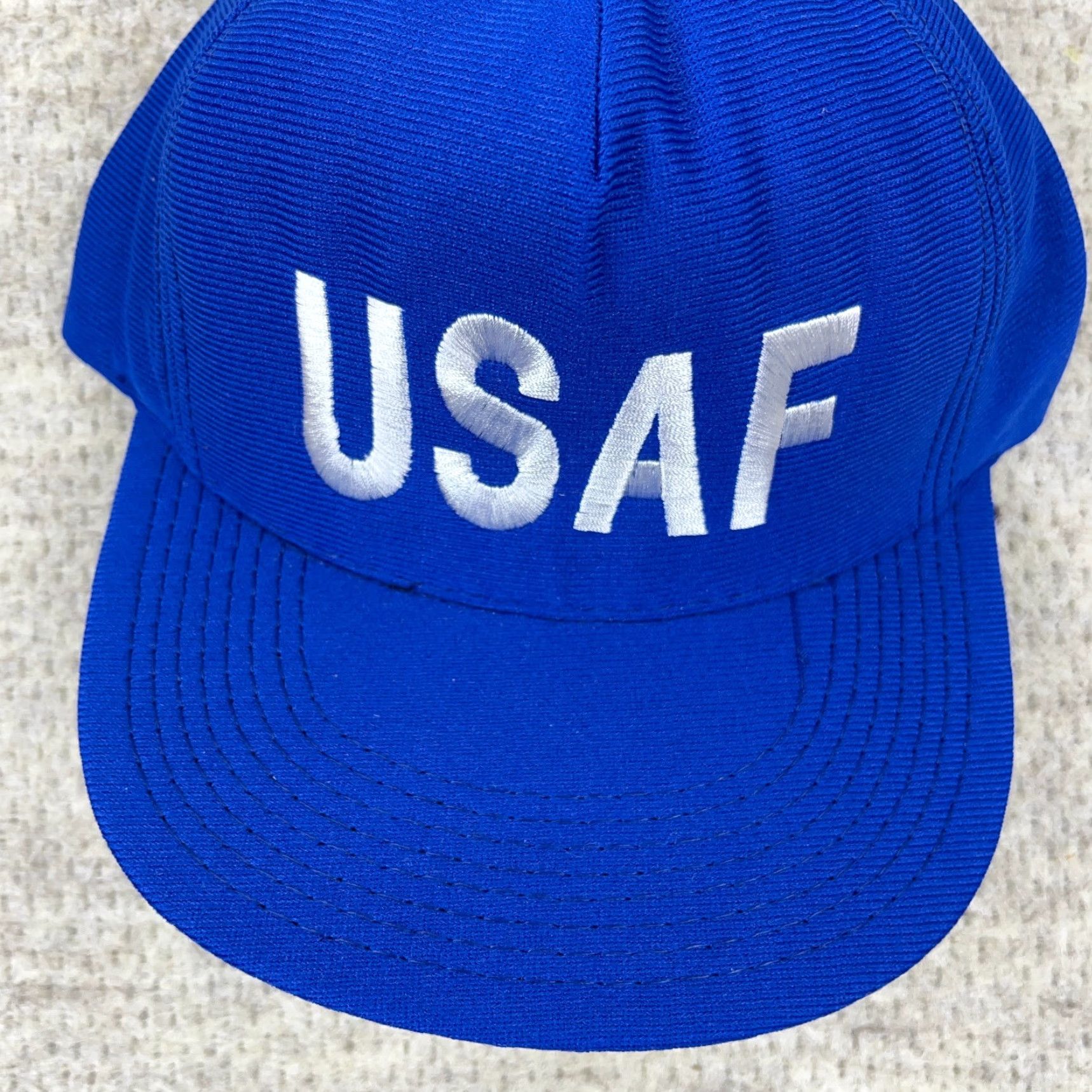 Vintage VINTAGE Eagle Crest Hat Cap Snapback United States Military 90s USAF Blue Men's One Size Size ONE SIZE - 3 Thumbnail