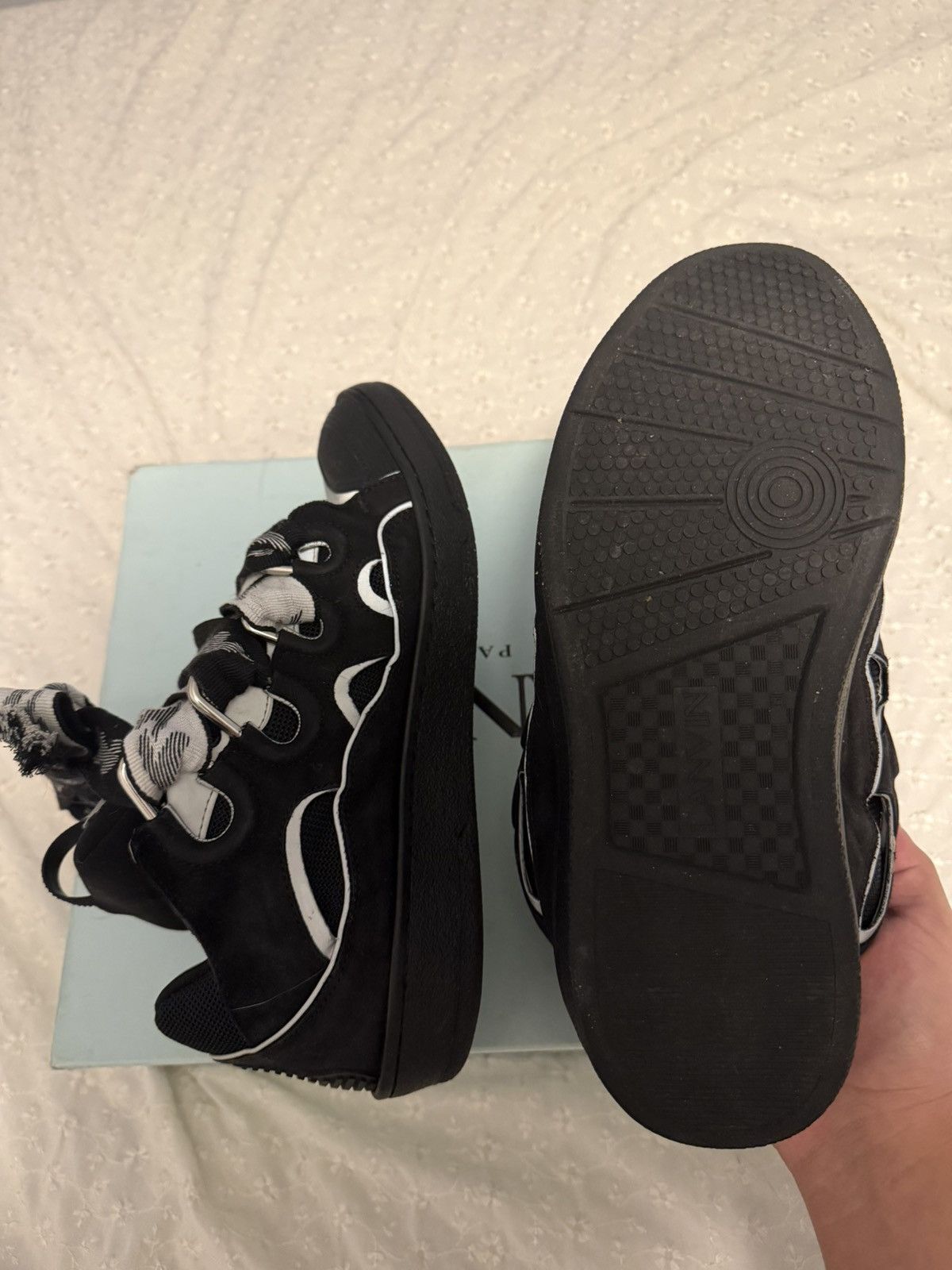 Lanvin Lanvin Curb Sneakers 'Black Grey' Size US 10 / EU 43 - 6 Thumbnail