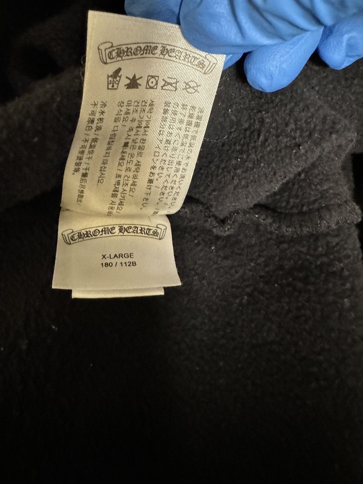 Chrome Hearts Chrome Hearts T Logo USA Shoulder Hoodie ‘Black’ Size US XL / EU 56 / 4 - 21 Thumbnail