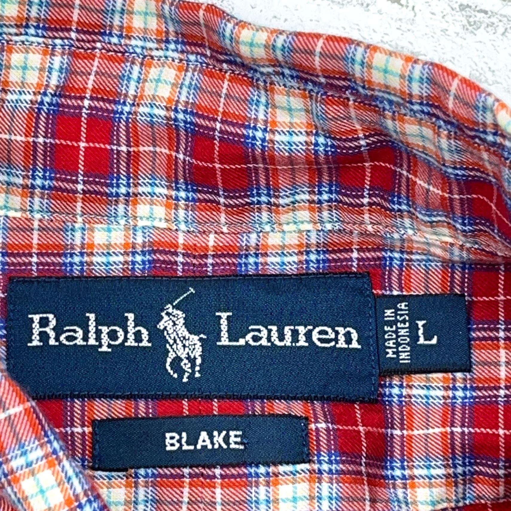 Ralph Lauren Ralph Lauren Button-Up Shirt Men Large Red Plaid Flannel Cotton Casual Classic Size 42R - 5 Thumbnail
