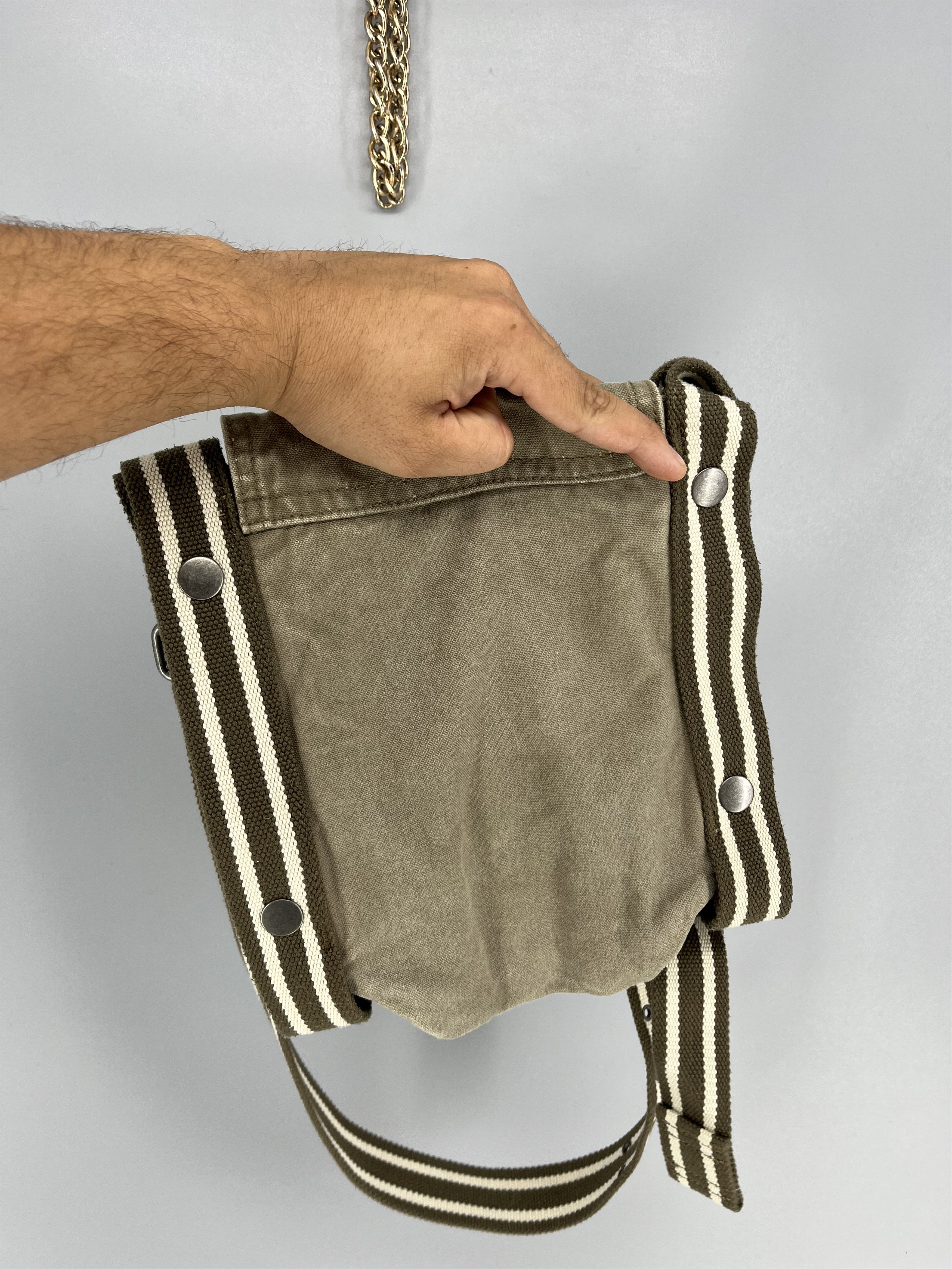 Diesel Diesel Discontinued Shoulder Bag Canvas Military Y2K Casual Size ONE SIZE - 8 Thumbnail