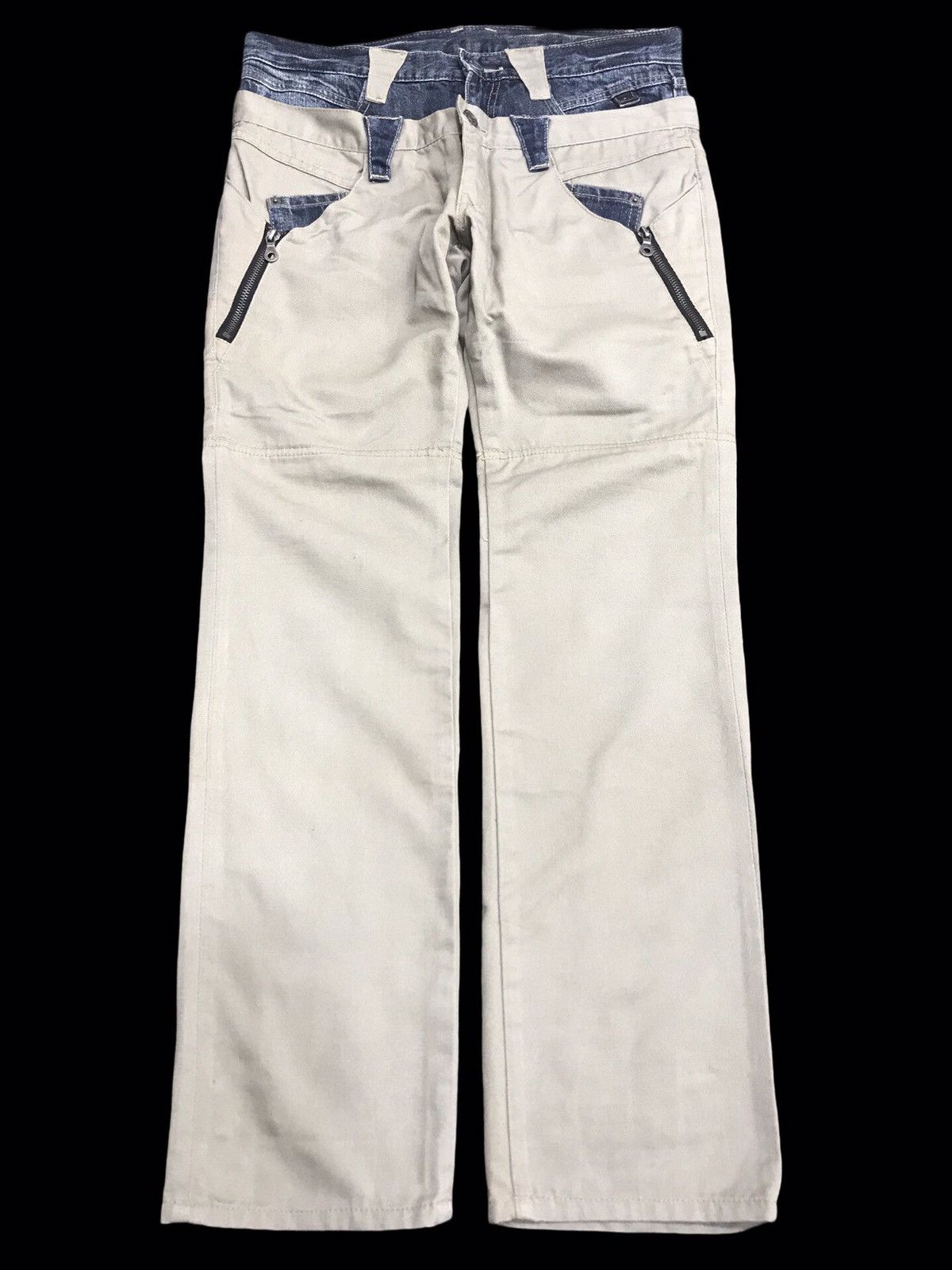 PPFM 💥DOUBLE WAIST 💥RARE ARCHIVAL PPFM Japan Hybrid Pant F343 Size US 31 - 1 Thumbnail