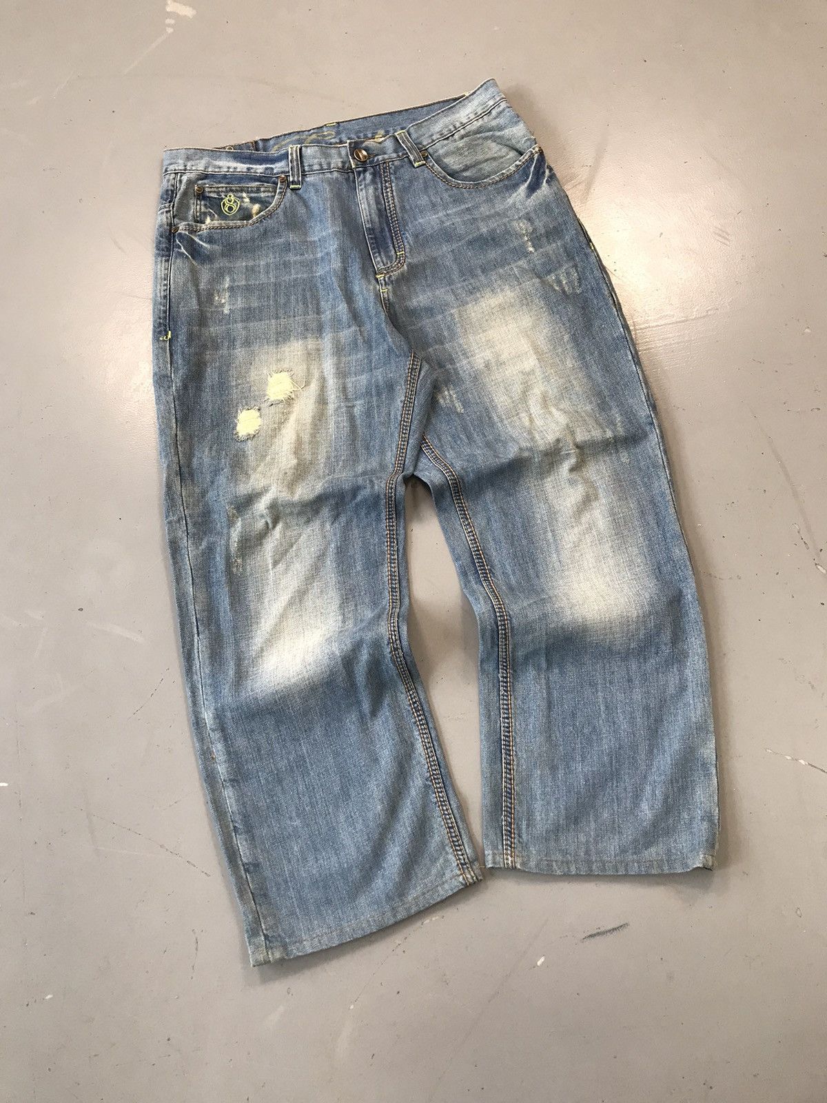 JNCO × Southpole × Vintage Vintage Eight 732 embroidered baggy fit denim Size US 40 / EU 56 - 3 Thumbnail