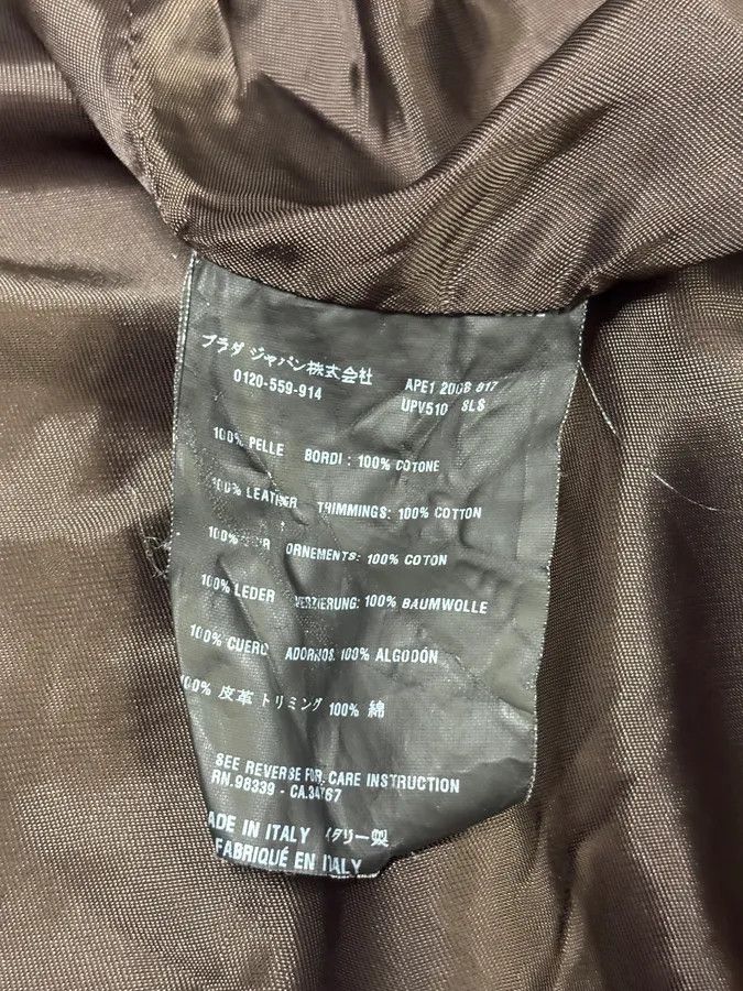 Prada FW2008 Prada Brown Leather Jacket Size US M / EU 48-50 / 2 - 10 Thumbnail