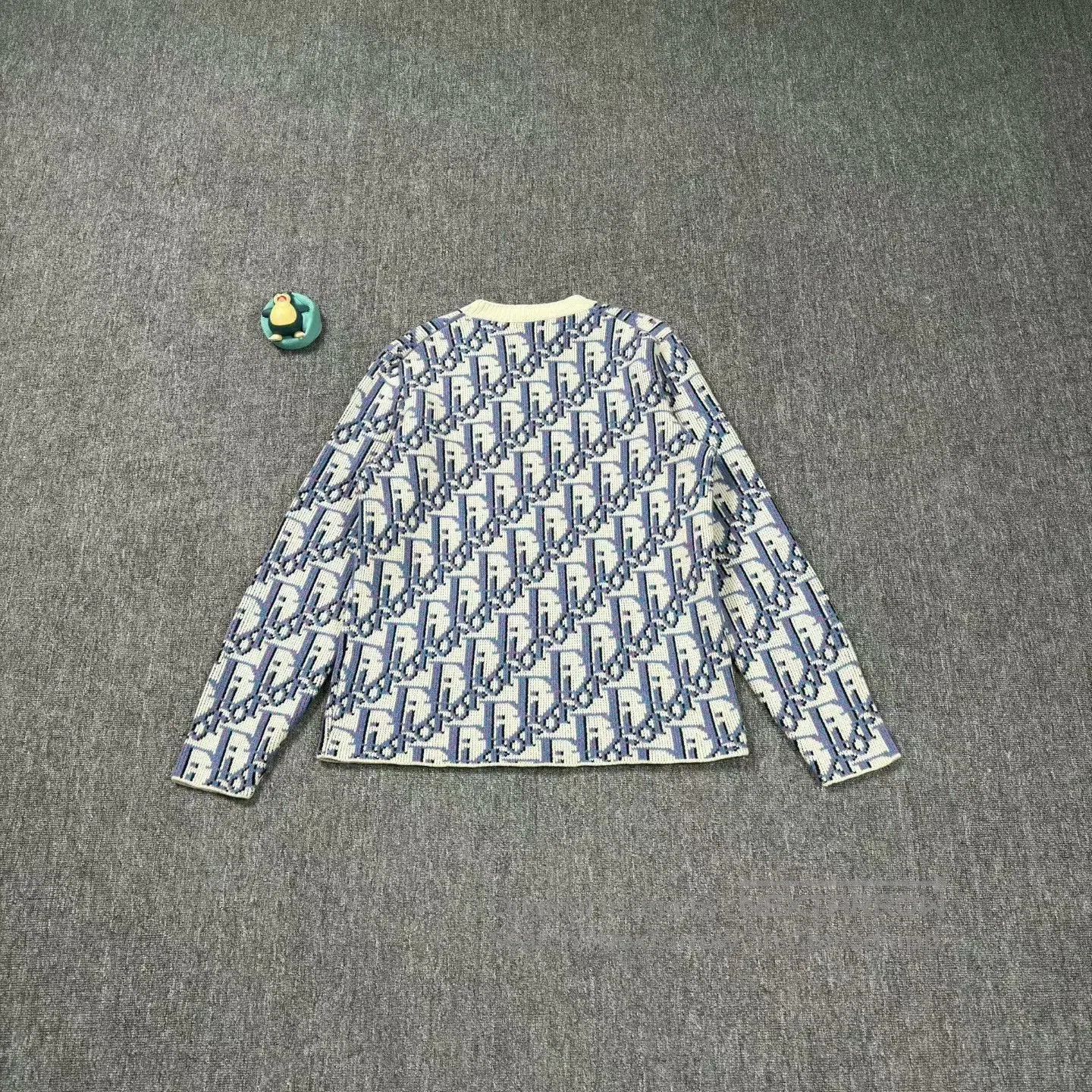 Dior dior stussy collaboration blue printed sweater. Size US L / EU 52-54 / 3 - 2 Thumbnail