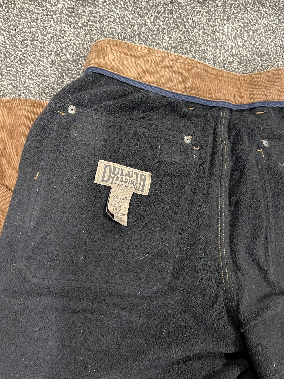 Japanese Brand × Vintage Baggy Vintage Fleece Lined Cargo Pants Size US 32 / EU 48 - 12 Thumbnail