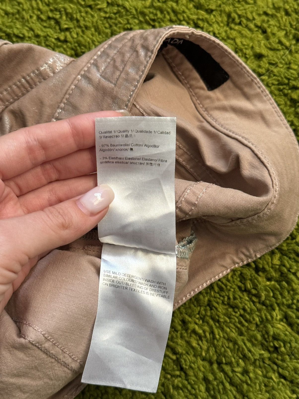 Designer × Escada × Escada Sport Escada luster silver waxed pants Size 26" / US 2 / IT 38 - 9 Thumbnail