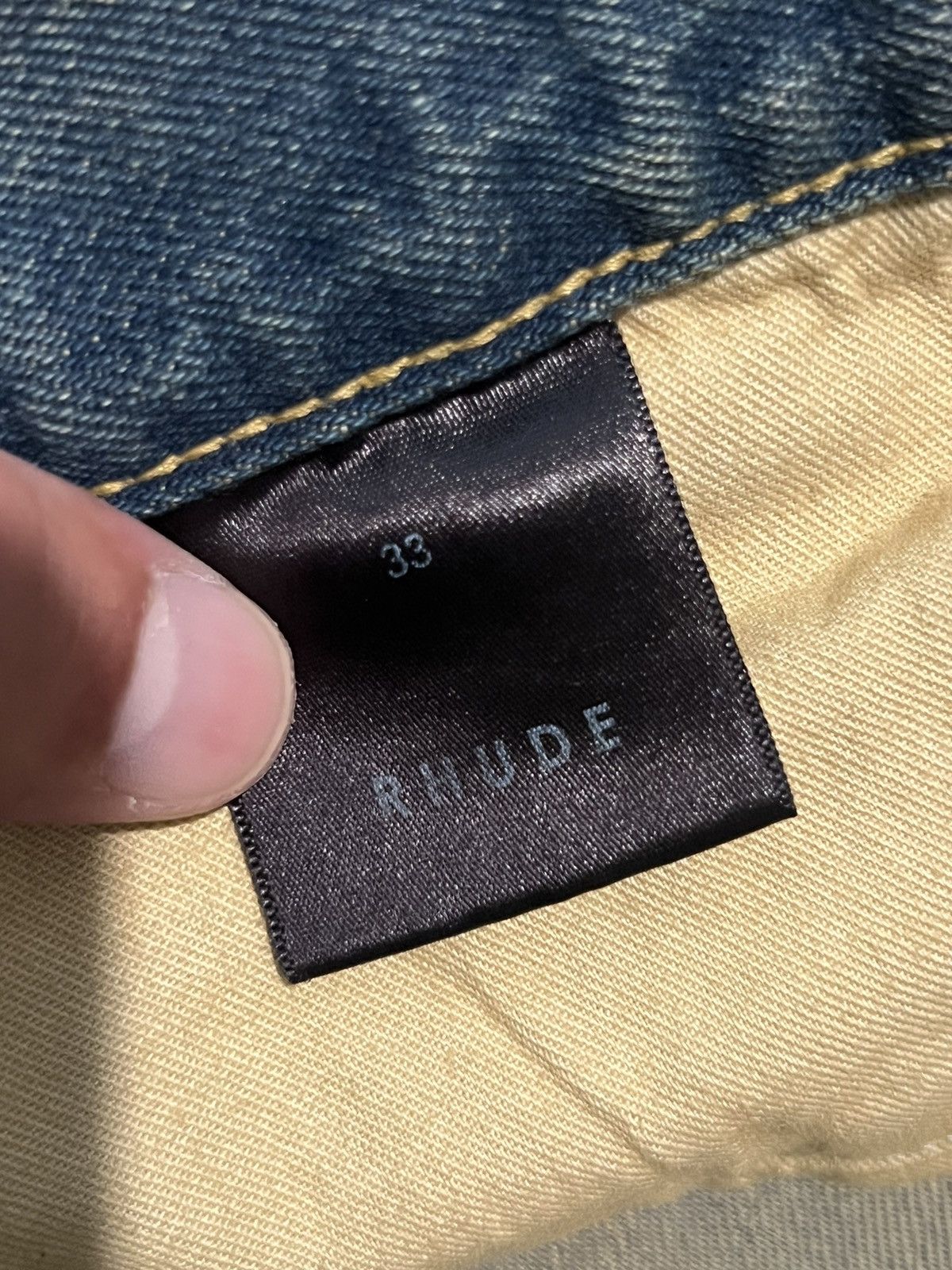 Rhude Moto Denim Size US 33 - 5 Thumbnail