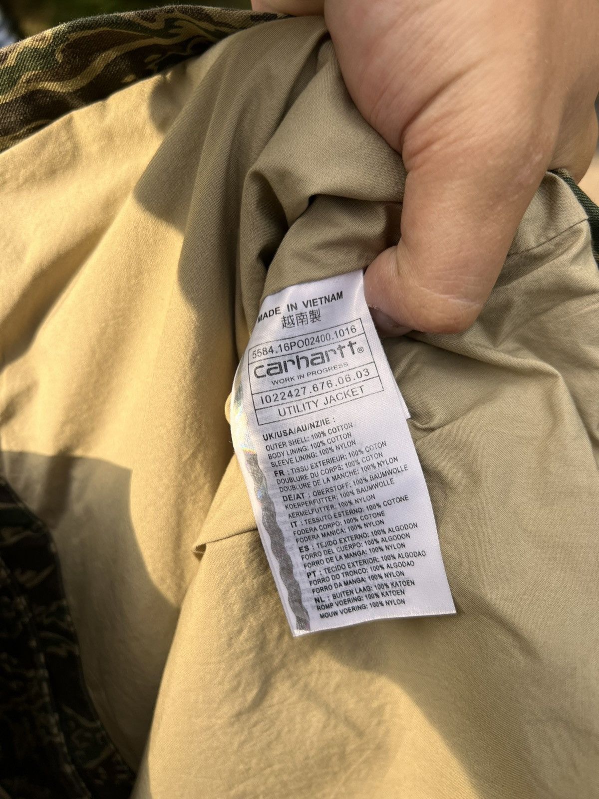 Carhartt × Carhartt Wip Carhartt Utility Camo Logo Jacket Size US L / EU 52-54 / 3 - 10 Thumbnail