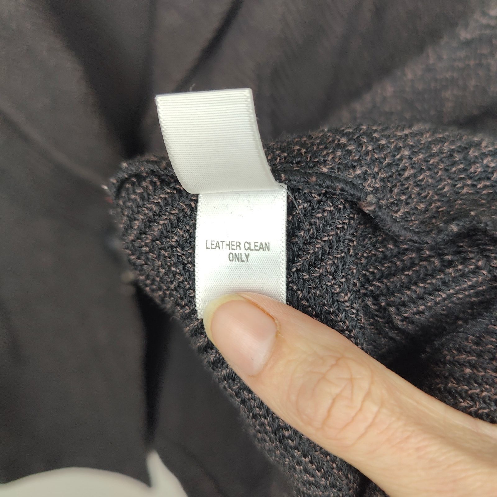 Other St John Knit Blazer Size 12 Black Herringbone Leather Trim Size XL / US 12-14 / IT 48-50 - 12 Thumbnail