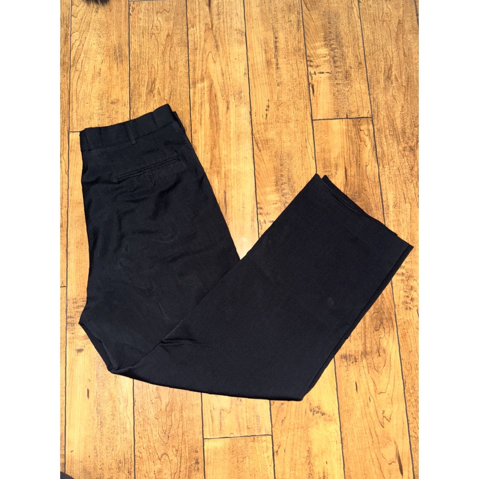 Vintage Forres Dress Pants Pants Black 32x30 Men Regular 32 Inseam Dress Slacks Trouser Slacks Forres Black 32 Mens Size US 32 / EU 48 - 2 Thumbnail