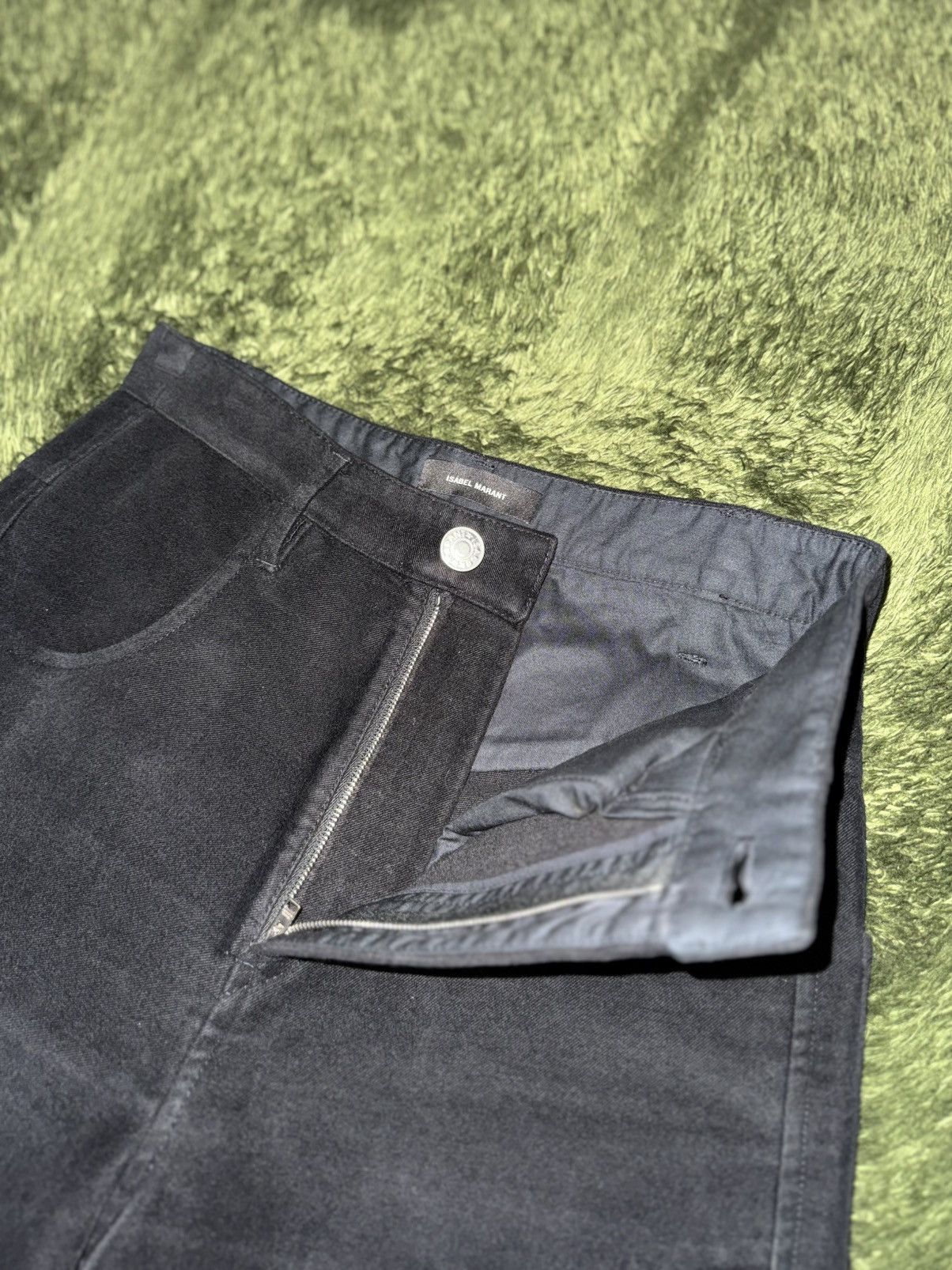Isabel Marant [EU 36] Isabel Marant Textured Pants Black Size 26" / US 2 / IT 38 - 3 Thumbnail