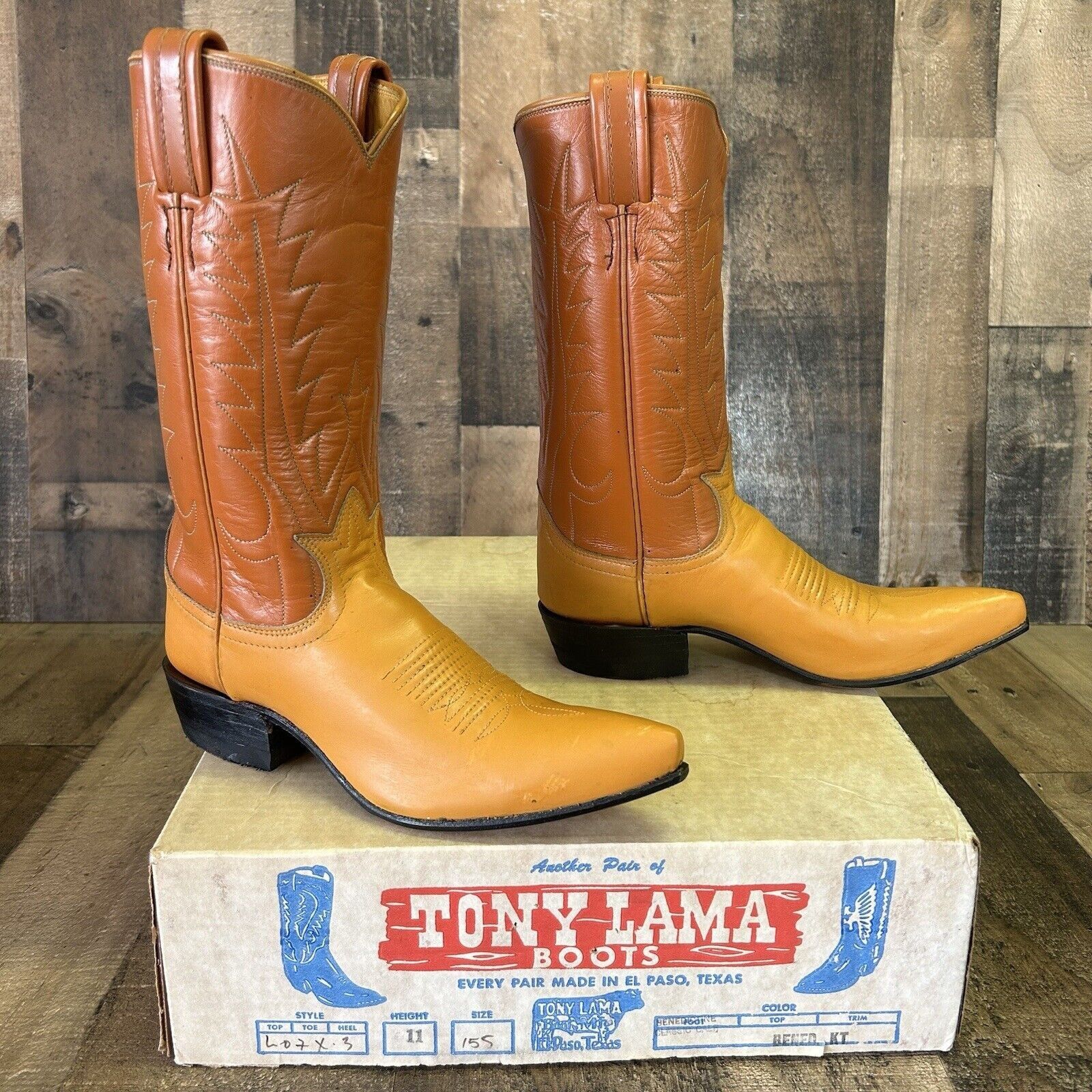 Tony Lama Tony Lama Vintage Gold Label Cowboy Boots Womens 5.5 A Size US 5.5 / IT 35.5 - 5 Thumbnail