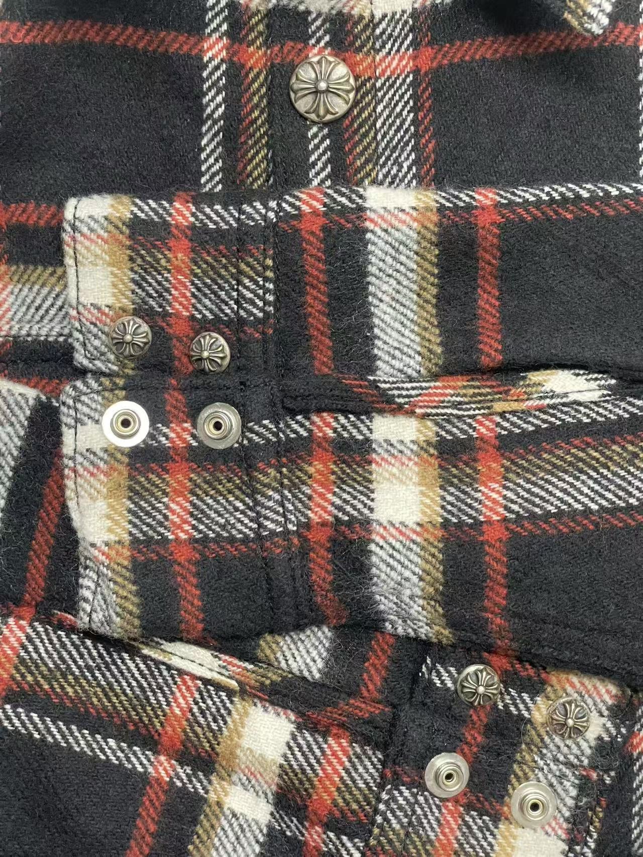 Chrome Hearts Chrome Hearts Work Dog Plaid Shirt Flannel Jacket Size US XS / EU 42 / 0 - 10 Thumbnail