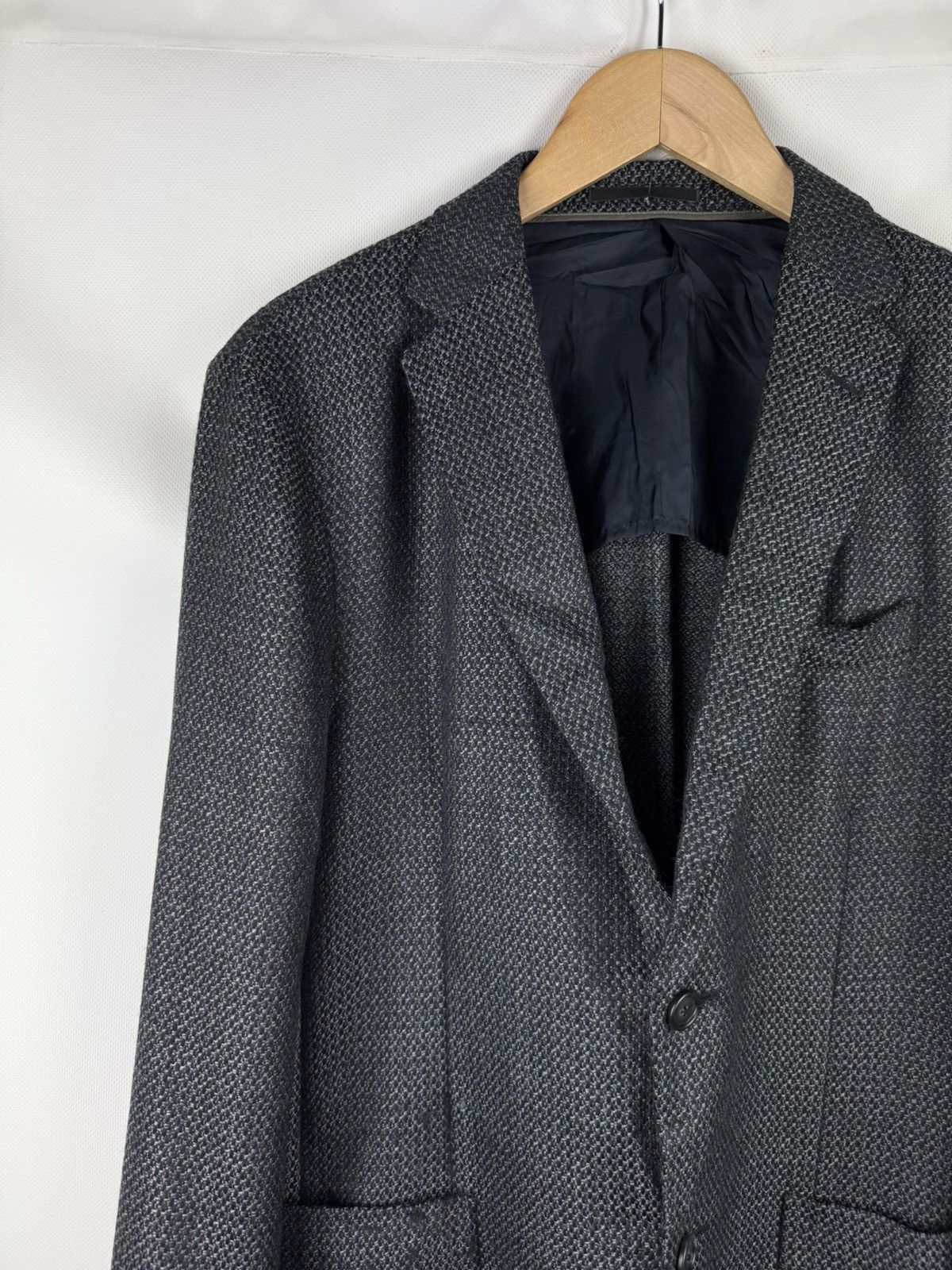 Z Zegna Z Zegna Drop 7 Shirt Wool Half Lined Blazer Jacket Sportcoat Size 40R - 4 Thumbnail