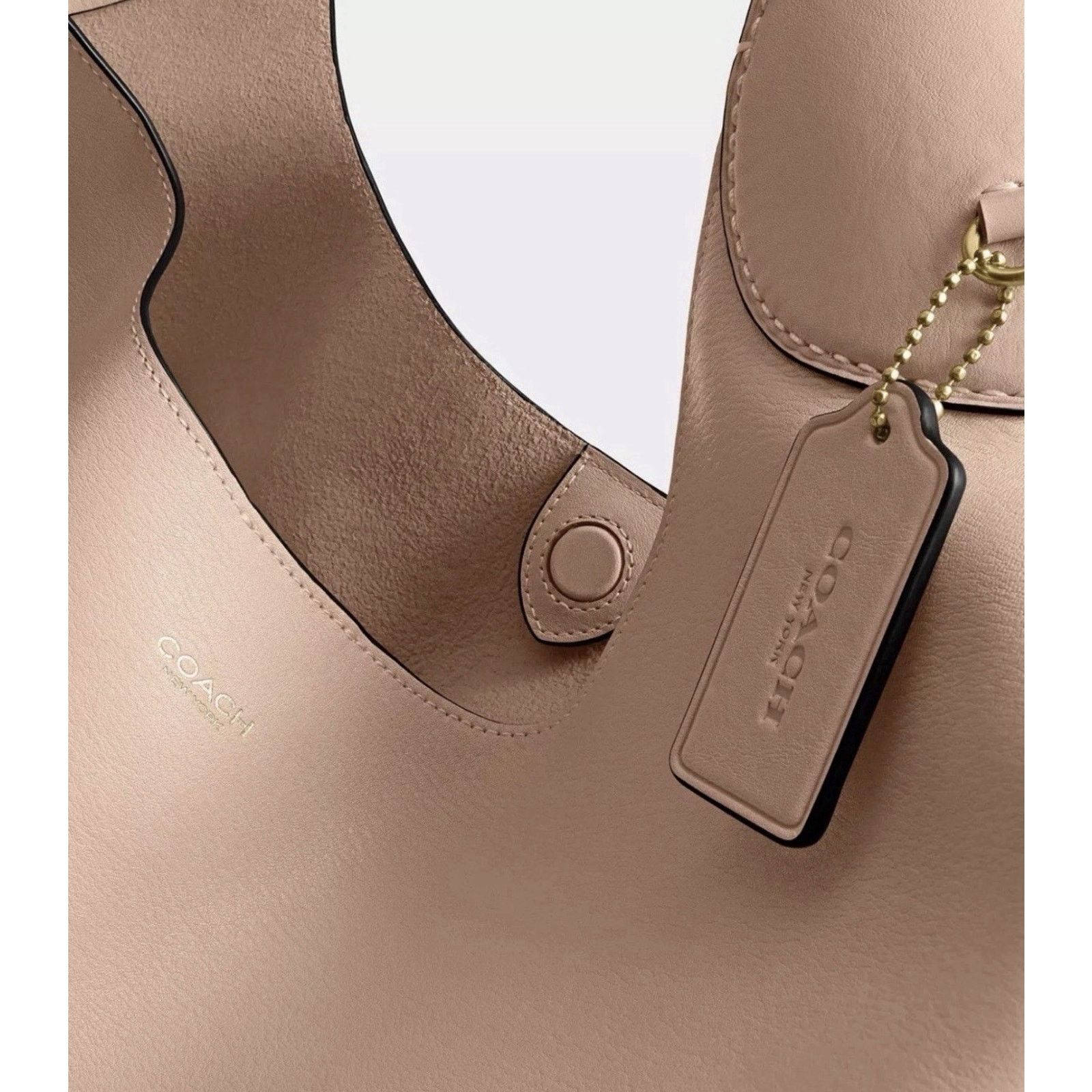 Coach NWT Coach Brooklyn Shoulder Bag 39 Leather CU044 Cream Size ONE SIZE - 6 Thumbnail