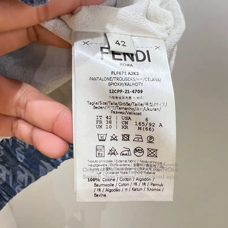 Fendi Fendi Full Print Slogan Lettering Casual Zipper Crop Jacke Size S / US 4 / IT 40 - 4 Thumbnail