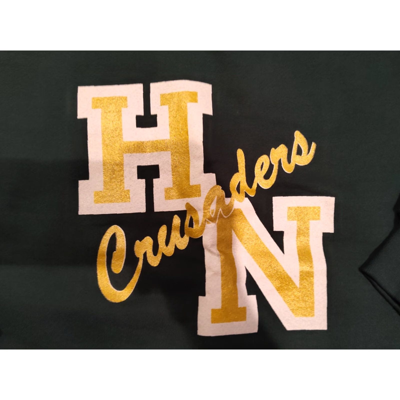 Jerzees Vintage 90's Holy Name Catholic Crusaders Sweatshirt Green Made USA Michigan EUC Brand JERZEES Size XL Cartoon? No. Size US XL / EU 56 / 4 - 3 Thumbnail