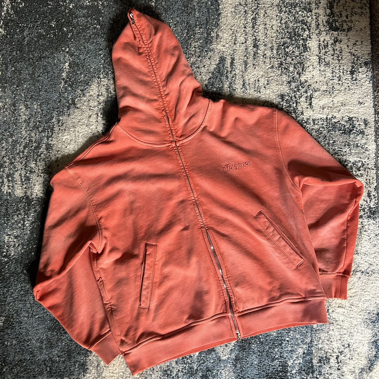 Effulgence PEACH SPLOOSH SUN FADED RiRi FULL ZiP WAFFLE LiNED HOODiE Size US L / EU 52-54 / 3 - 2 Thumbnail
