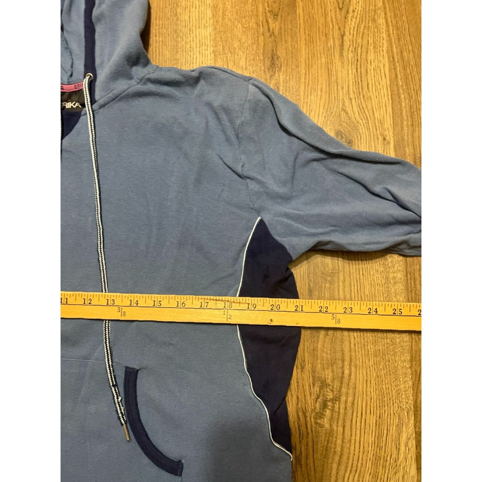 Vintage ERIKA Hoodie Women XL Blue Pullover Long Sleeve Drawstring Hoodie Pullover Casual Modern Vintage: No (but must use original words only; avoid adding) Size XL / US 12-14 / IT 48-50 - 5 Thumbnail