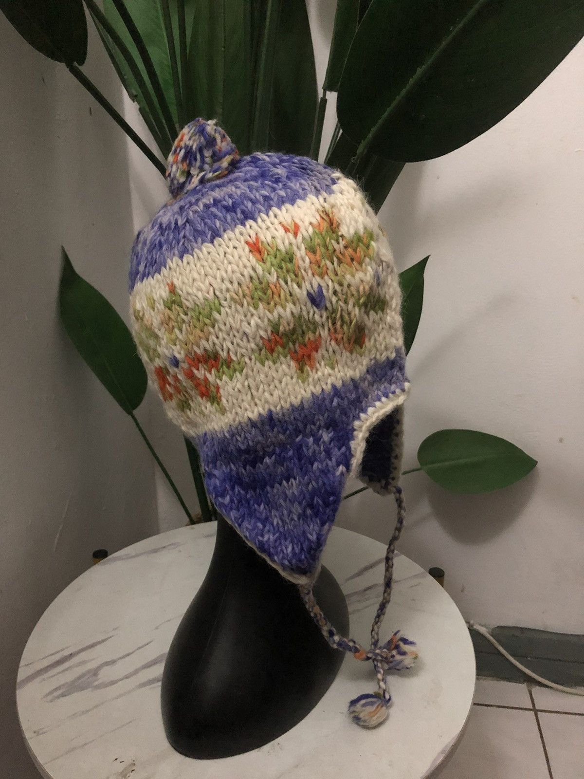 Japanese Brand × Vintage VINTAGE EAR FLAT NAVAJO WOOL BEANIE HAT Size ONE SIZE - 1 Thumbnail