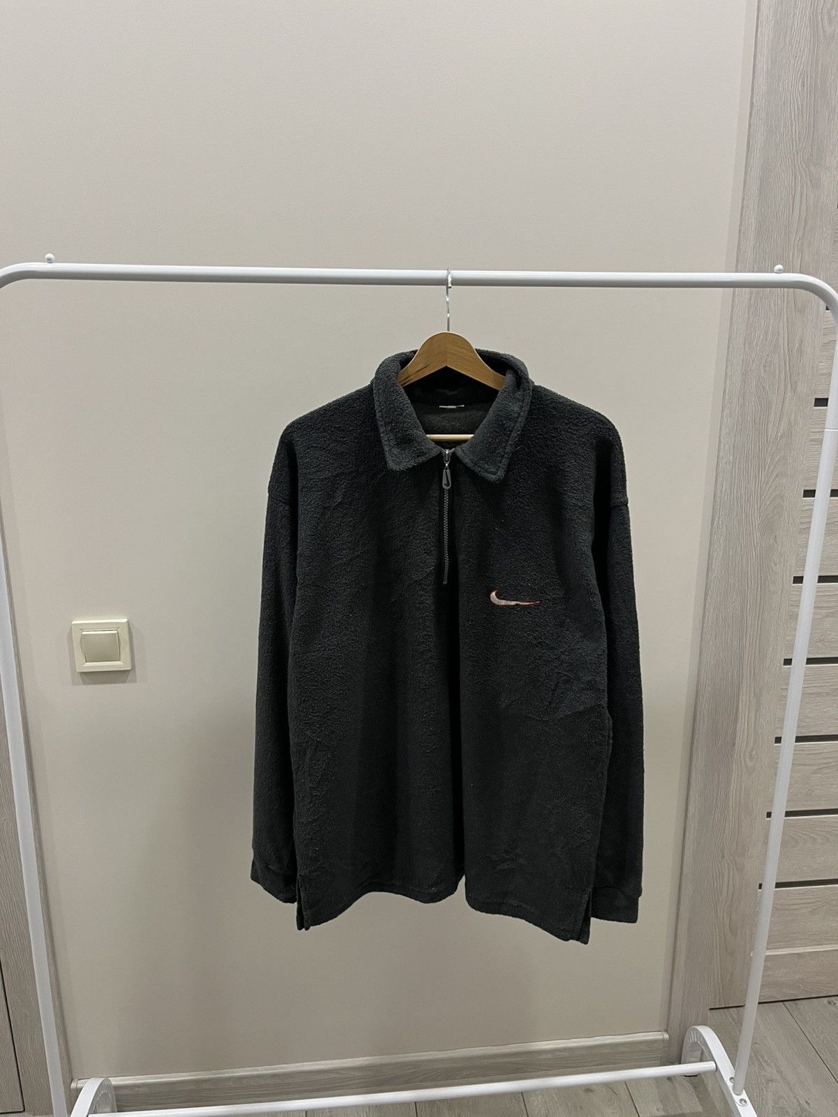 Nike Nike Vintage Fleece Mini Swoosh Japanese Avant Garde Y2K Size US XL / EU 56 / 4 - 1 Thumbnail